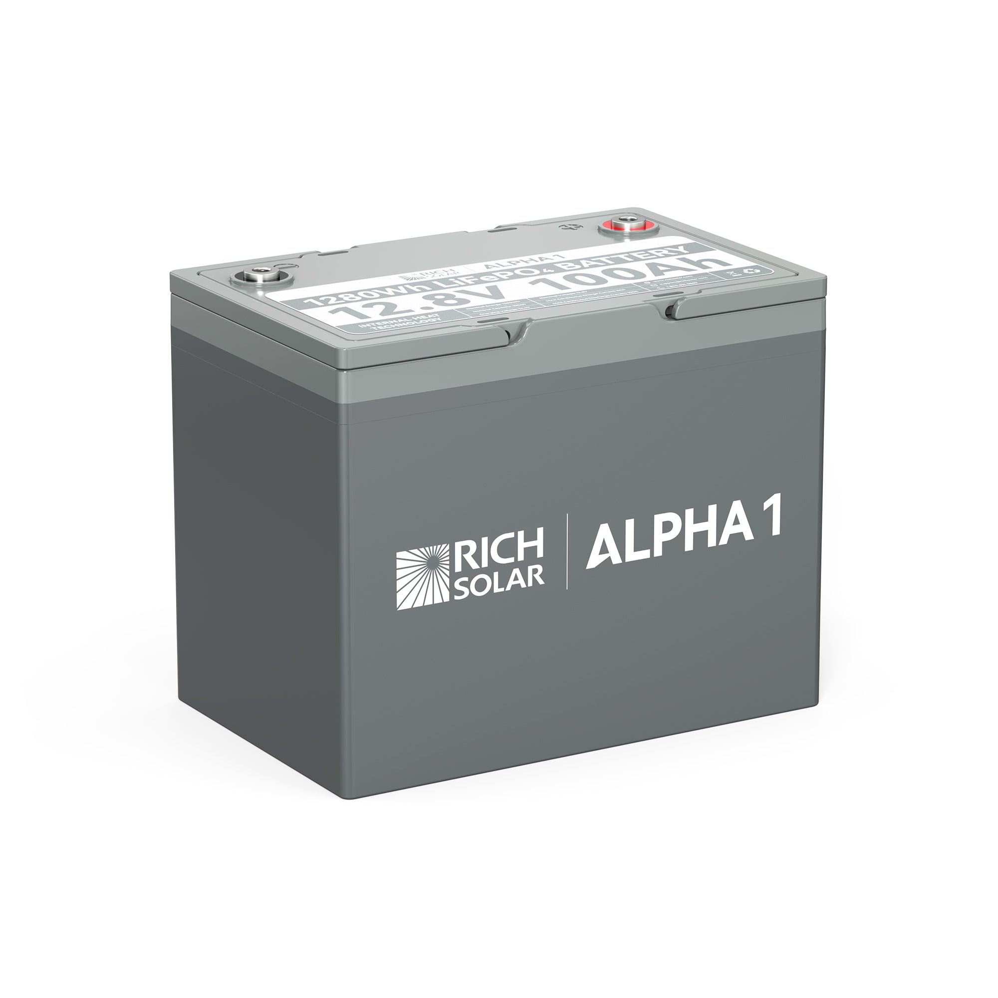 Rich Solar Alpha 1 LiFePO4 12 Volt Lithium Battery (1,280Wh)