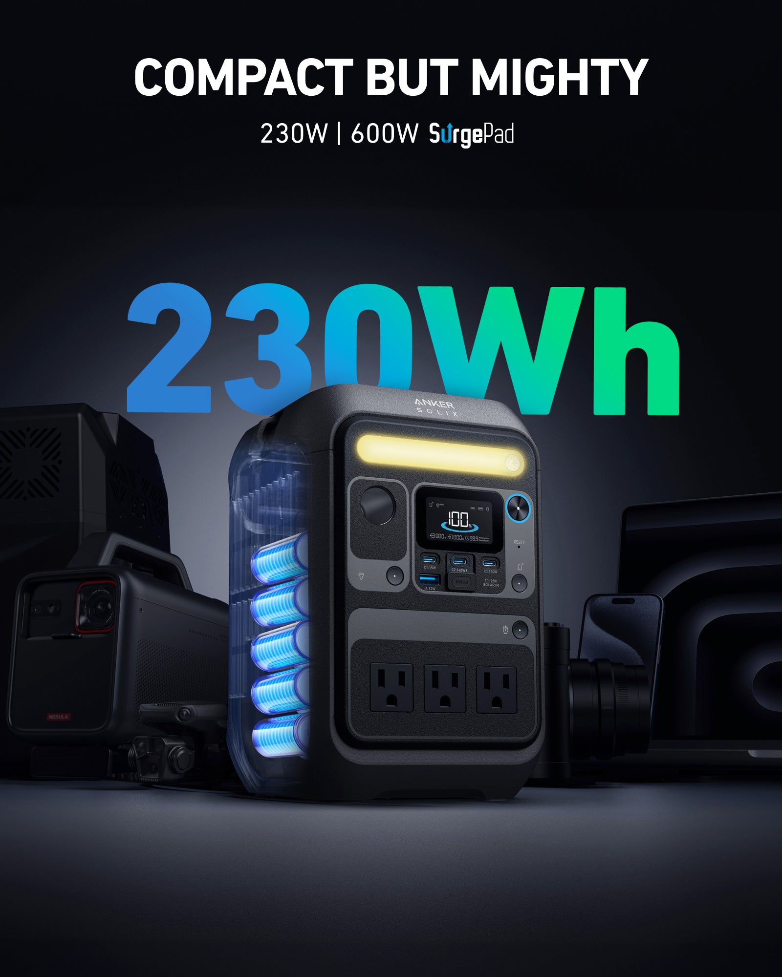 Anker SOLIX C200X DC Power Station (192Wh)