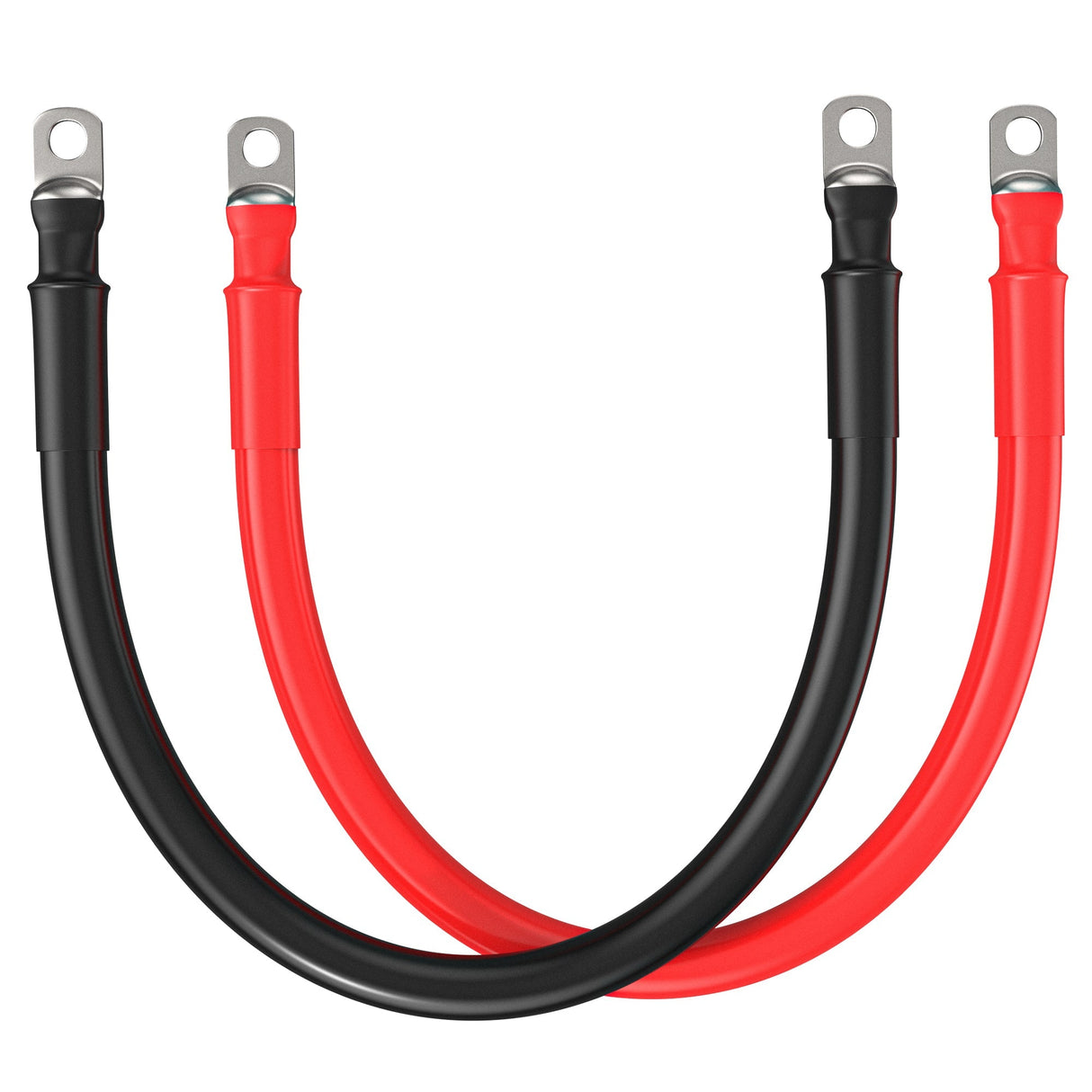 Rich Solar 1/0 AWG Inverter Battery Cables with 3/8" Lugs - Image 2
