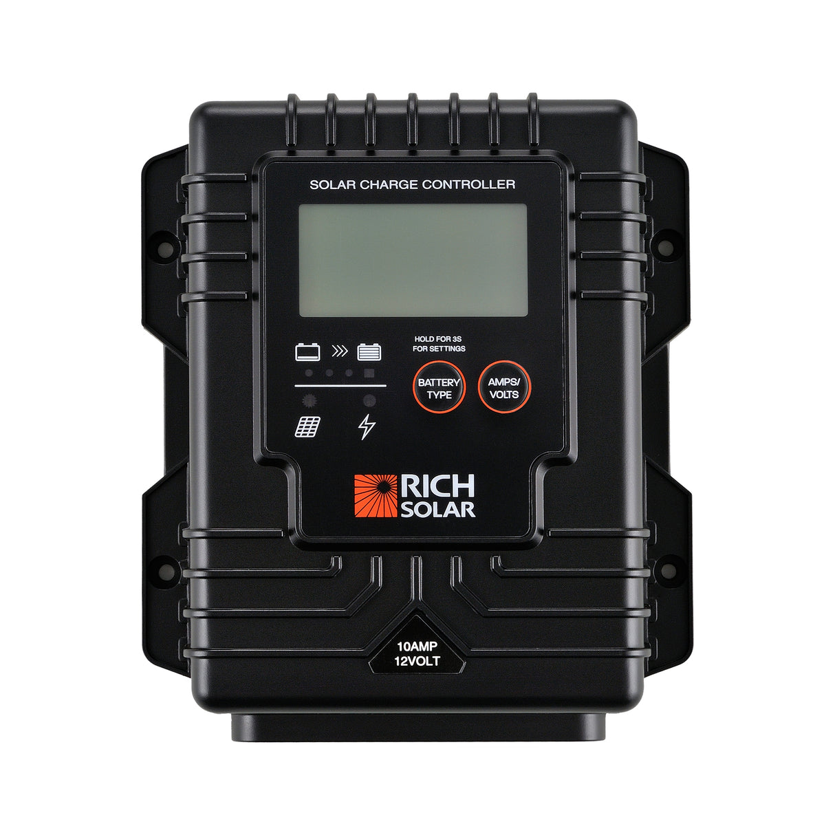 Rich Solar BRAVO Waterproof 10 | 10 Amp Waterproof PWM Solar Charge Controller | Waterproof 10A 12V PWM Solar Controller - Image 3