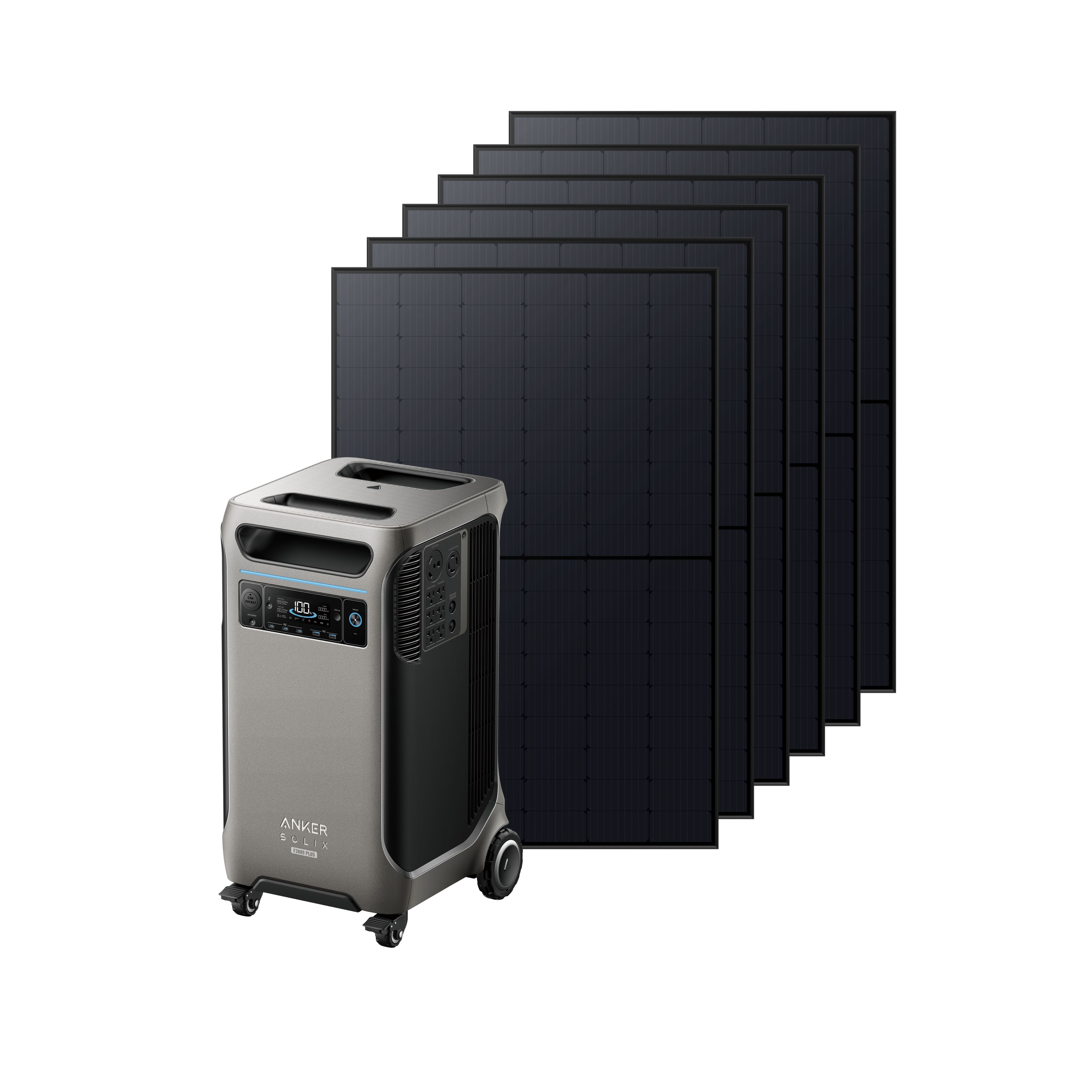 Anker SOLIX F3800 Plus Power Station + 410W Rigid Solar Panels