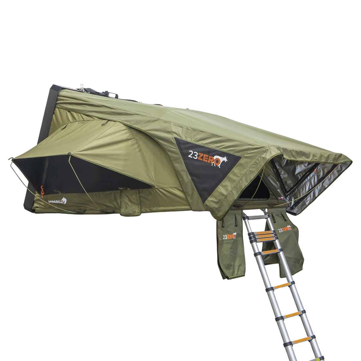 23Zero Armadillo A2 Hardshell Rooftop Tent – 2 Person All Season – Right Side Opening