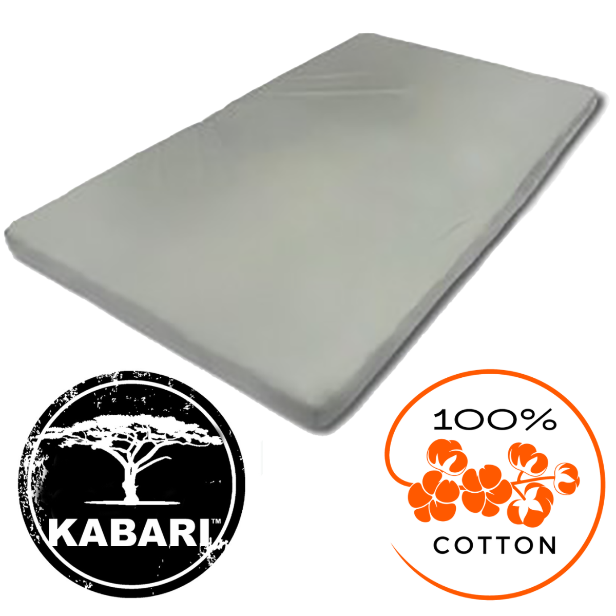 23Zero Kabari Fitted Mattress Sheet (51" W x 85" L) – 100% Cotton