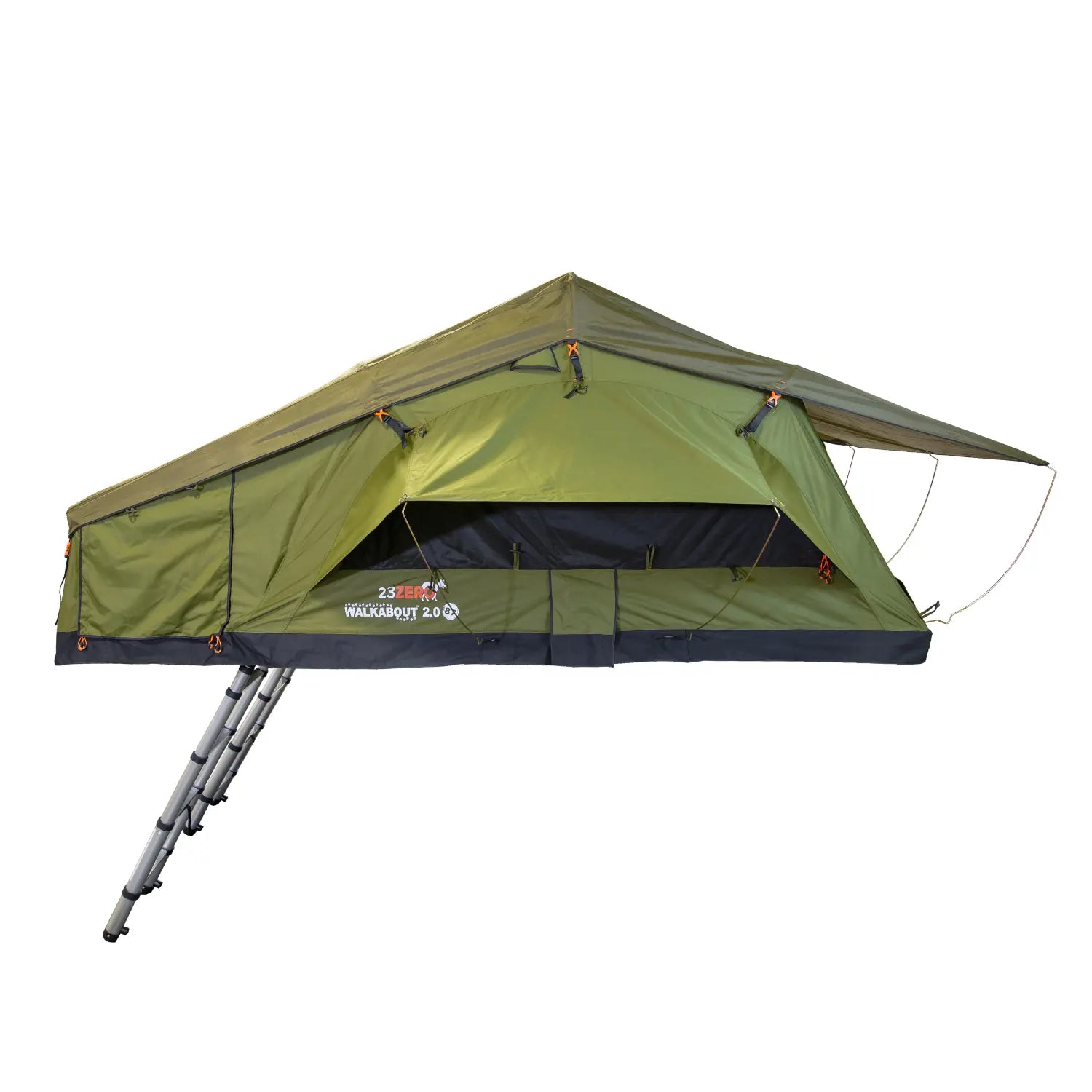 23Zero Walkabout 87 2.0 Softshell Rooftop Tent – 6 Person All Season w/ Heater/Cooler Port