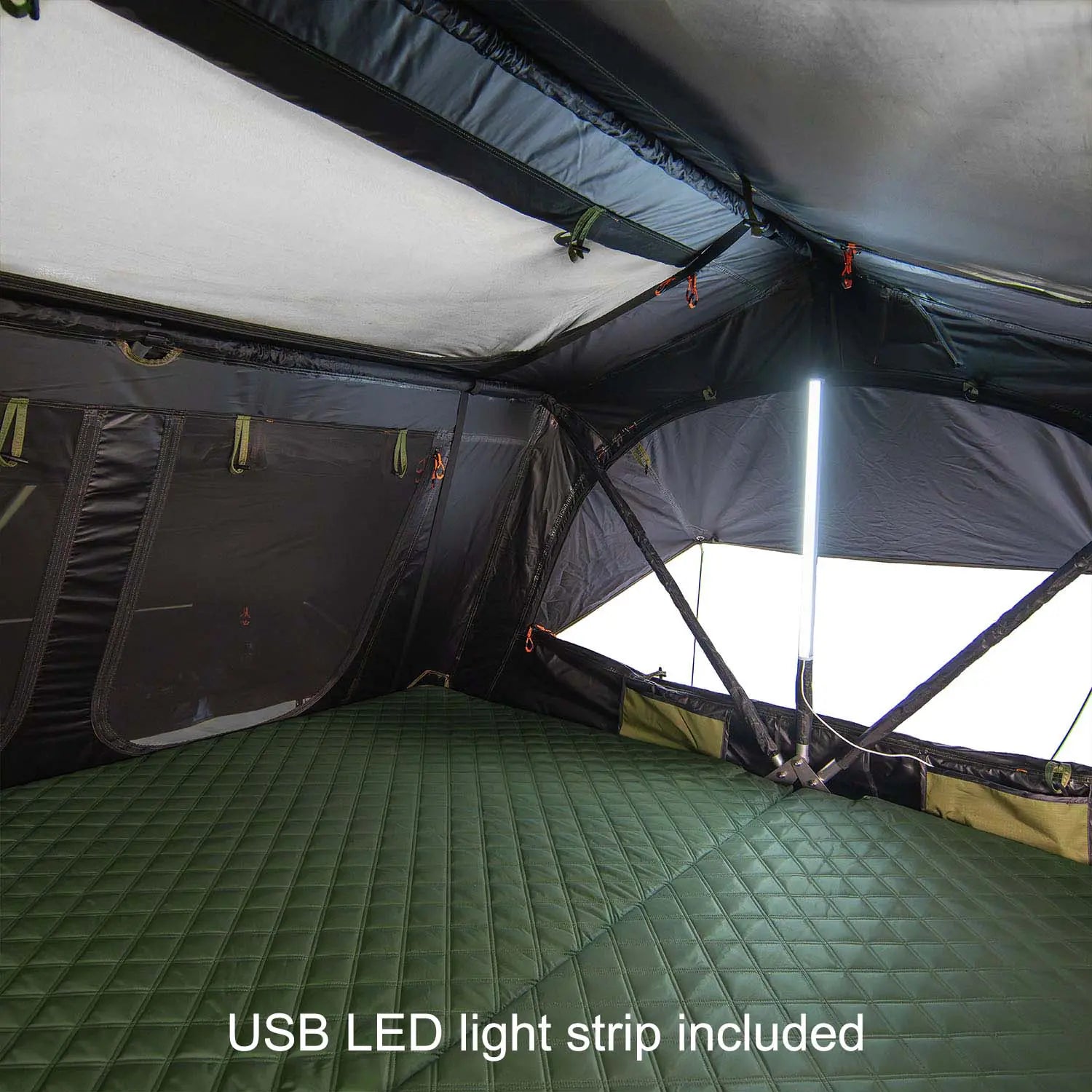 23Zero Walkabout 87 2.0 Softshell Rooftop Tent – 6 Person All Season w/ Heater/Cooler Port