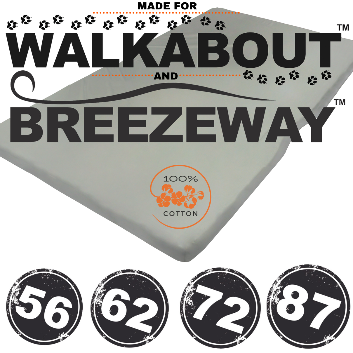 23Zero Walkabout Fitted Mattress Sheet – 100% Cotton