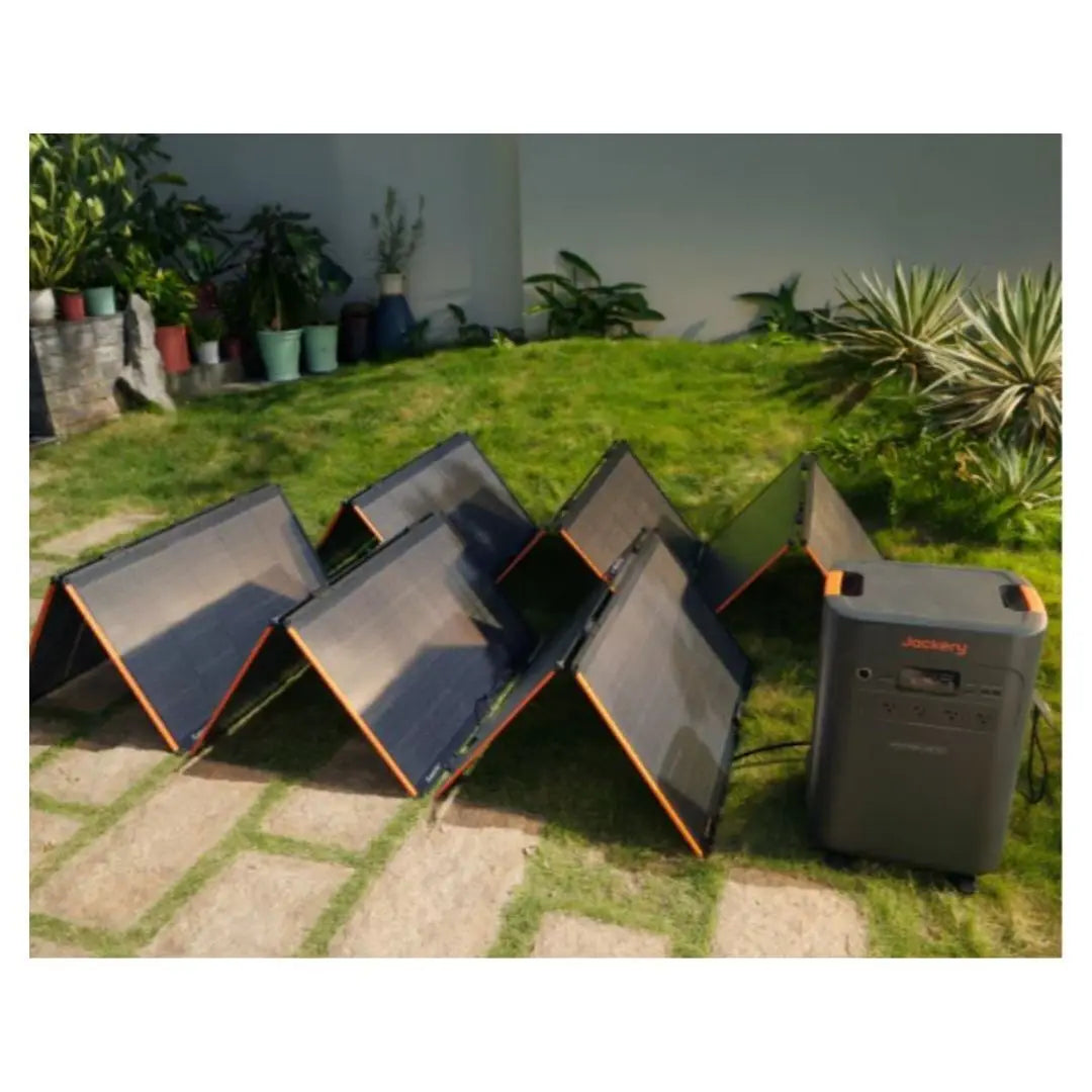 Jackery Explorer 5000 Plus Power Station with Two SolarSaga 500X Solar Panels (5120 Wh + 1000 W)