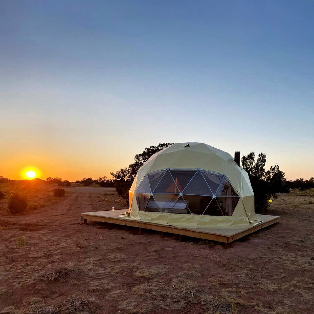 Luna 5m Stargazer Element – Preconfigured Geodesic Dome – 211 Sq Ft
