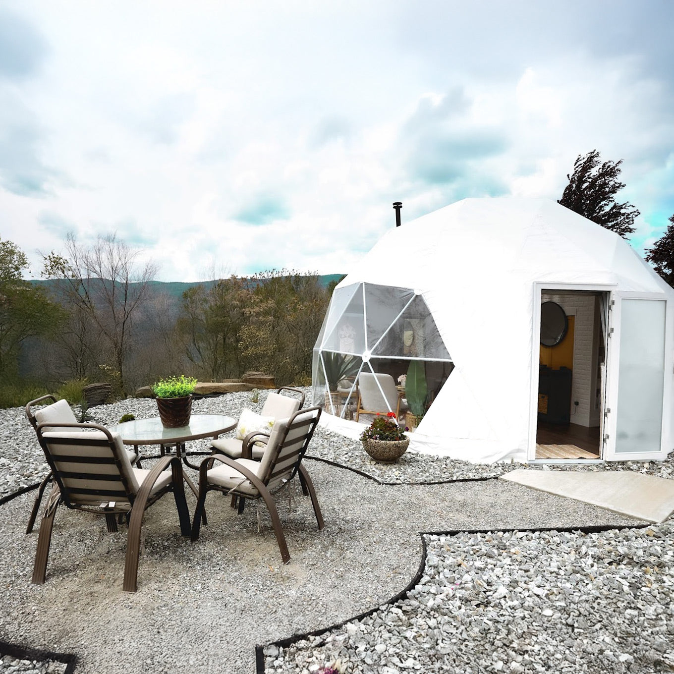 Luna 6m Stargazer Element – Preconfigured Geodesic Dome – 305 Sq Ft
