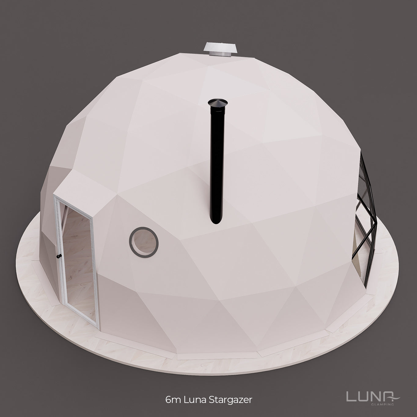 Luna 6m Stargazer Element – Preconfigured Geodesic Dome – 305 Sq Ft