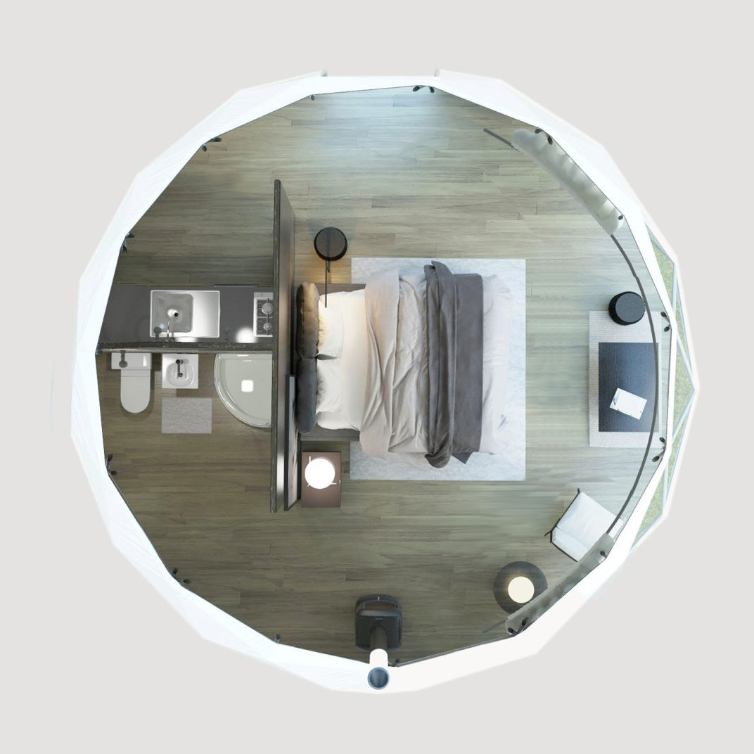 Luna 6m Stargazer Element – Preconfigured Geodesic Dome – 305 Sq Ft