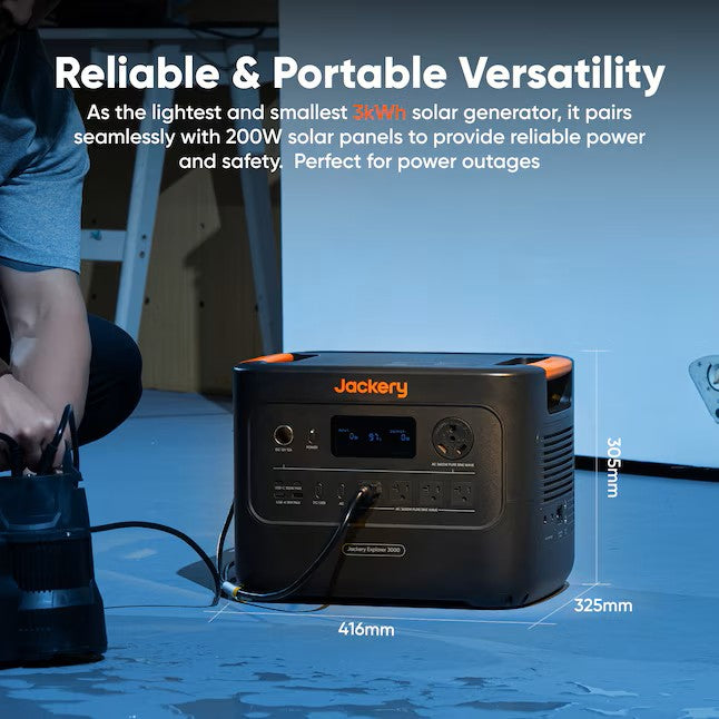 Jackery Explorer 3000 v2 Portable Power Station (3070Wh)