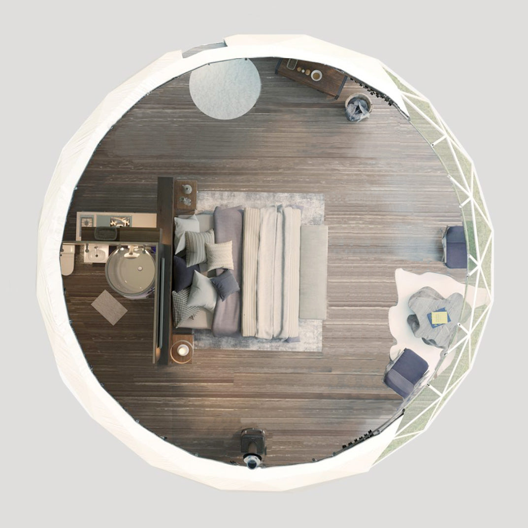 Luna 8m Stargazer Element – Preconfigured Geodesic Dome – 540 Sq Ft