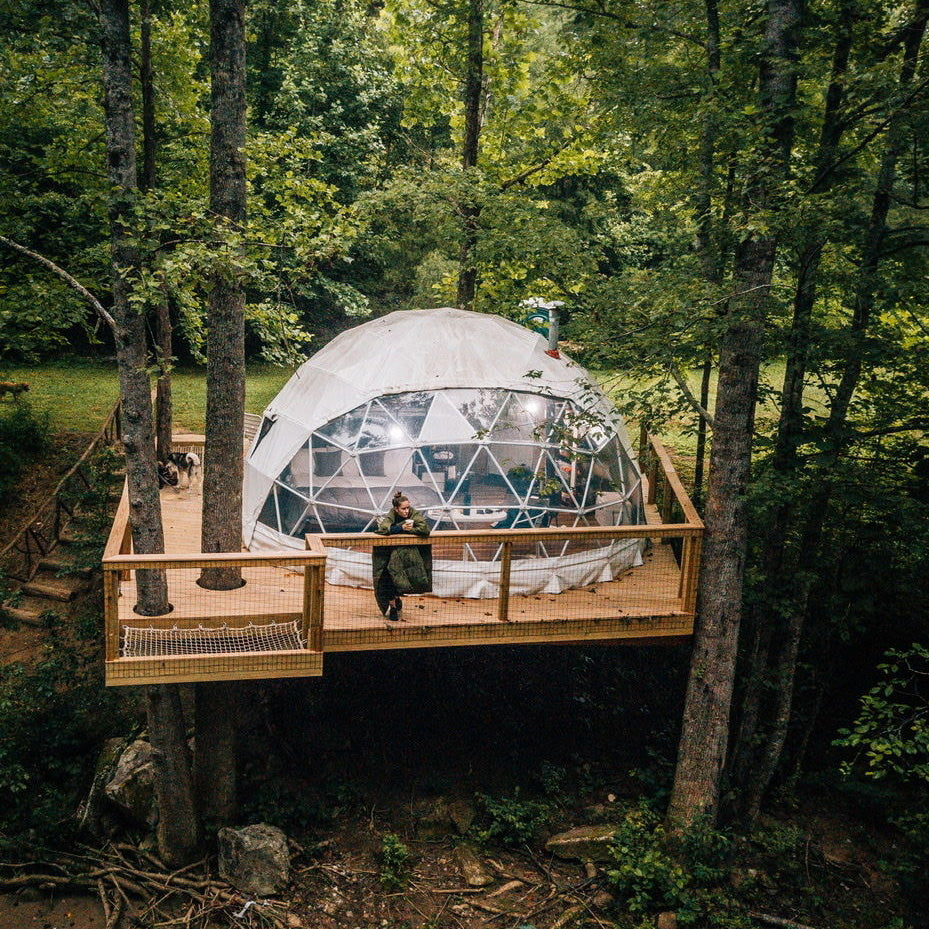 Luna 8m Stargazer Element – Preconfigured Geodesic Dome – 540 Sq Ft