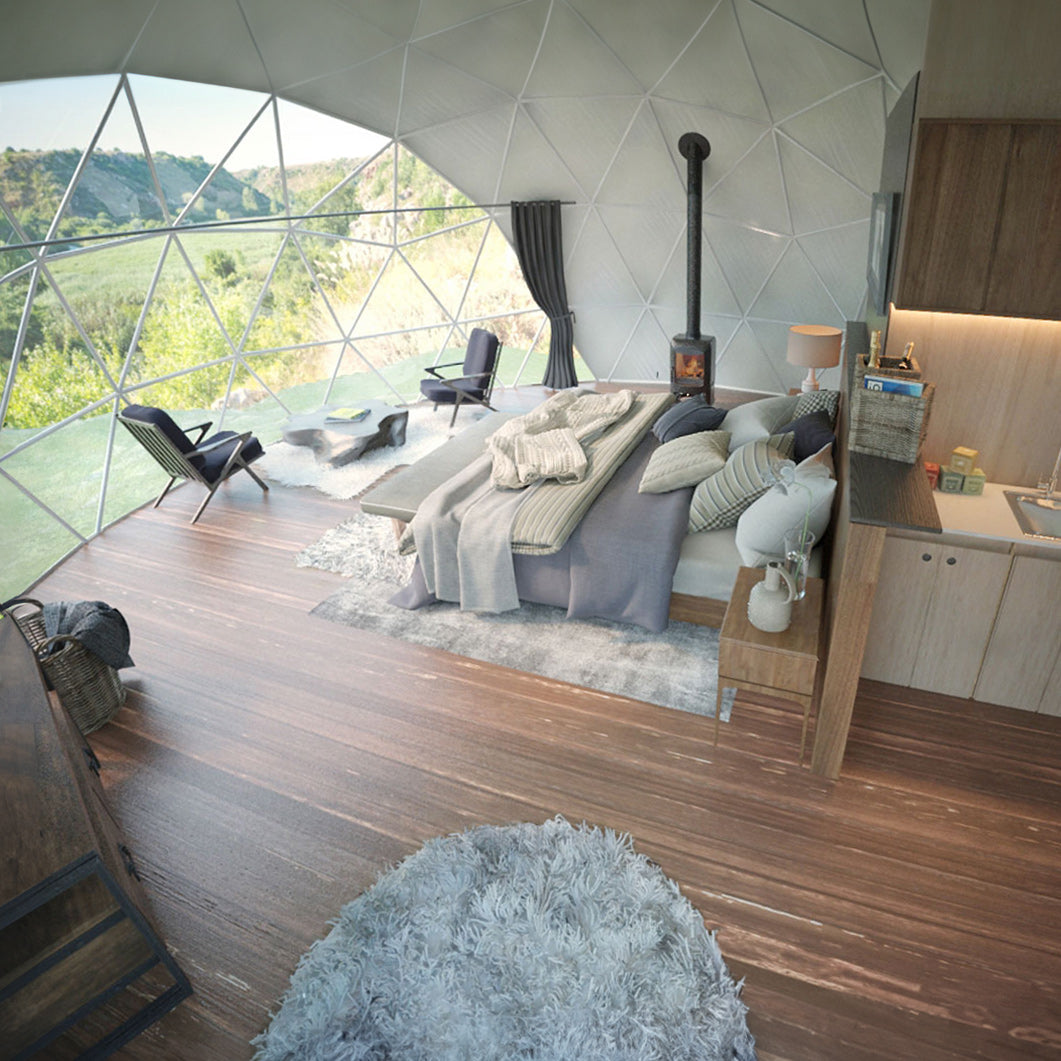 Luna 8m Stargazer Element – Preconfigured Geodesic Dome – 540 Sq Ft