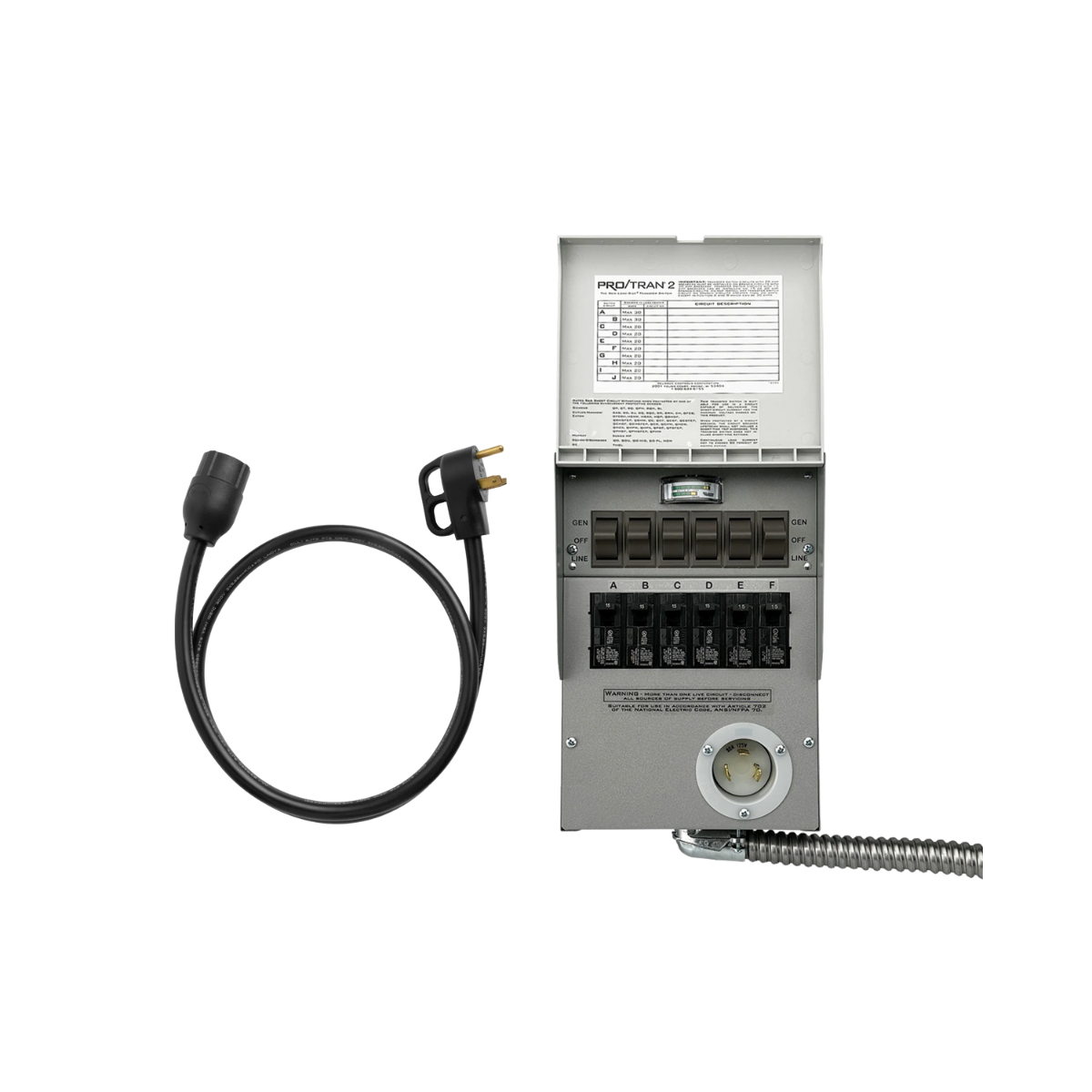 Anker SOLIX Home Backup Transfer Switch Kit – 120V, 30A, 6-Circuit (For F3000, F2600, F2000)