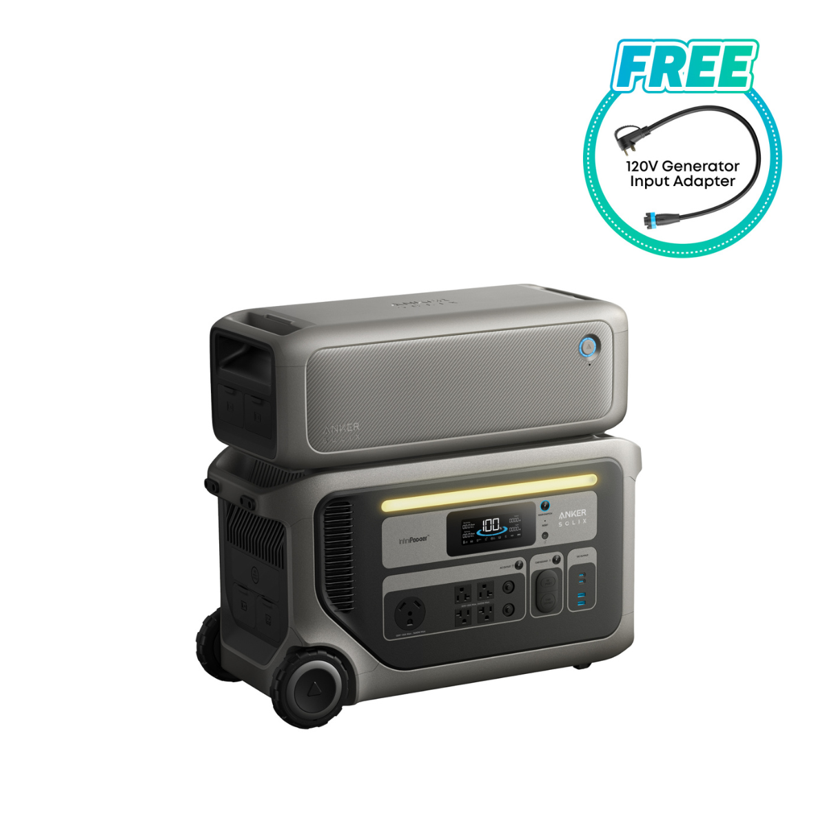 Anker SOLIX F3000 Power Station + Expansion Batteries Bundle (Up to 12kWh)