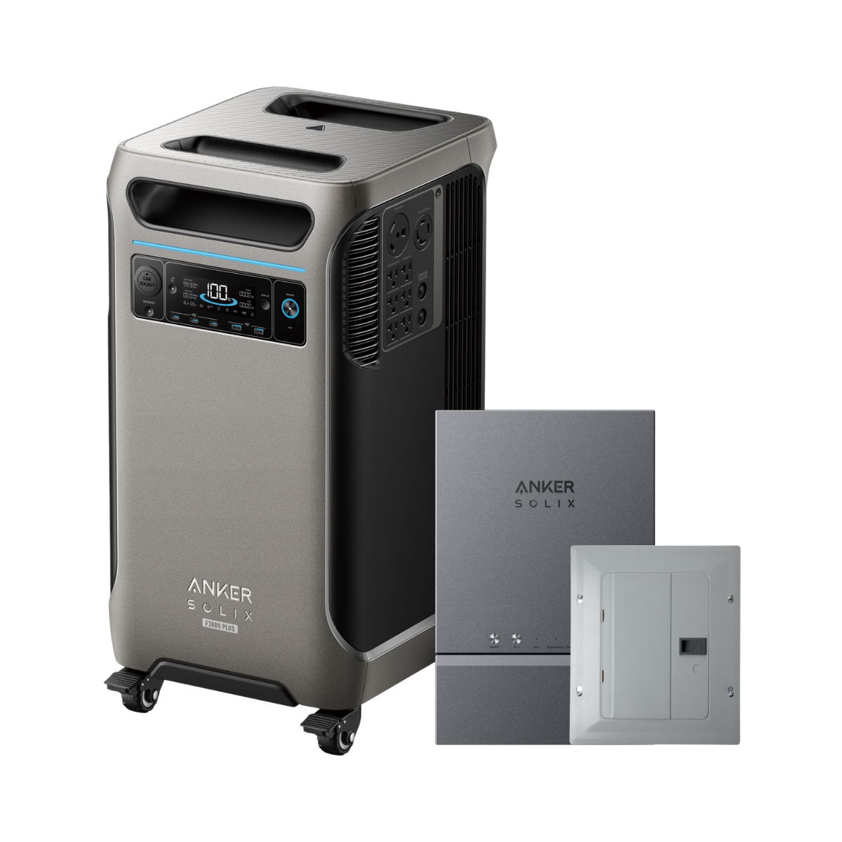 Anker SOLIX F3800 Plus Power Station (3840Wh) + Home Power Panel + Subpanel