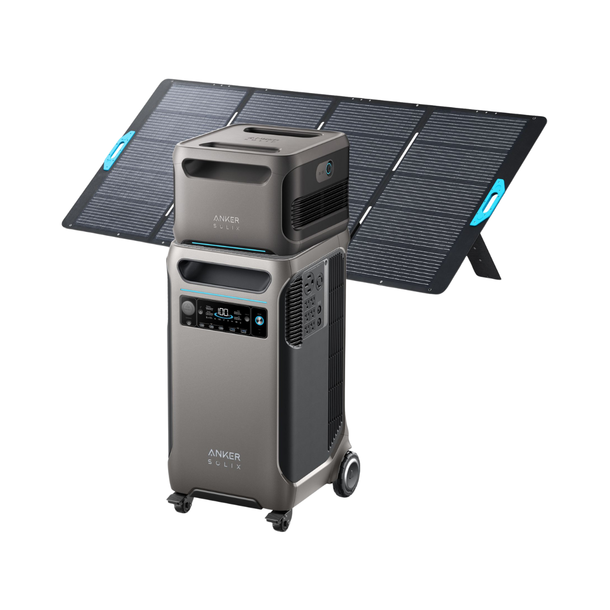 Anker SOLIX F3800 Power Station (3840Wh) + Expansion Battery (3840Wh) + 400W Solar Panel