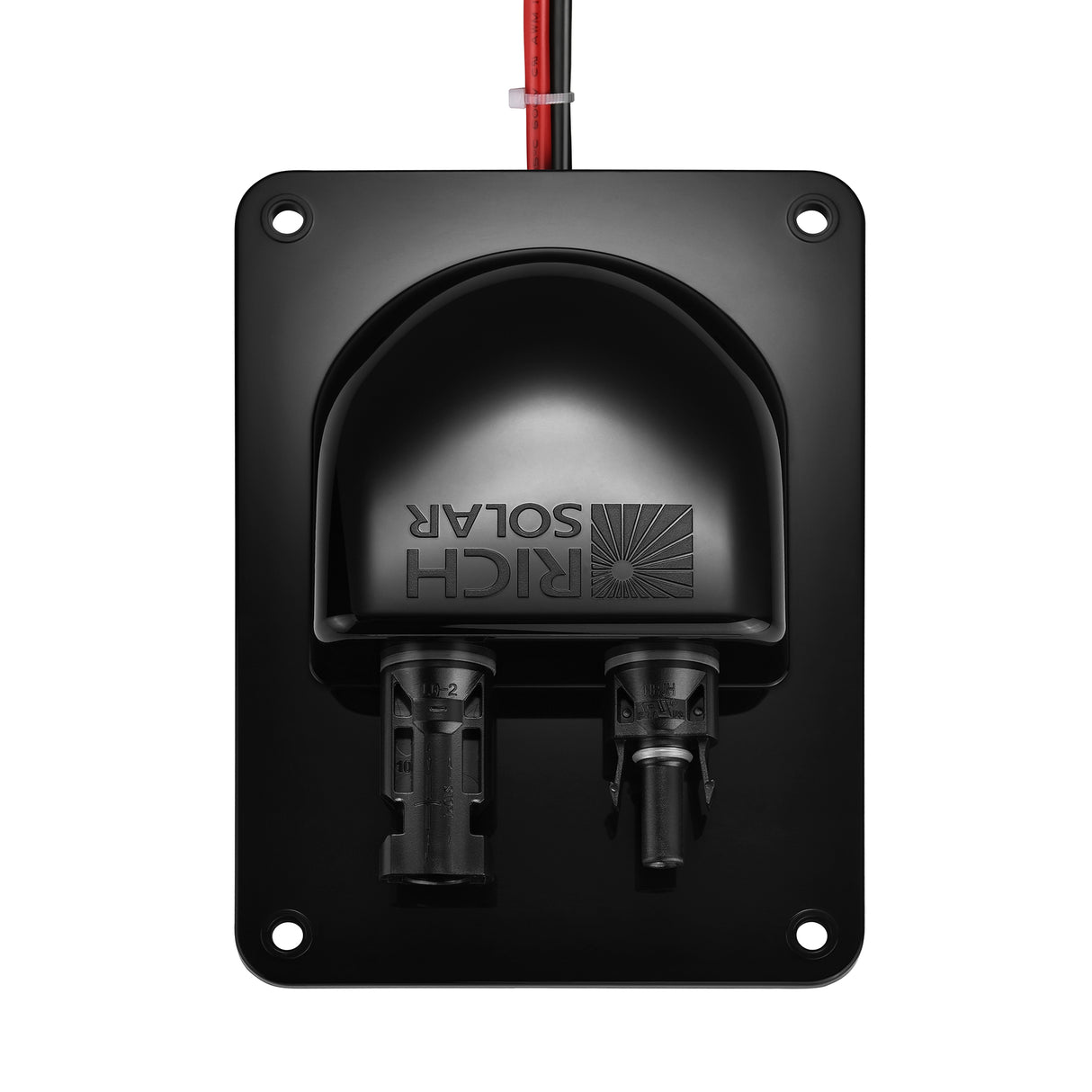 Rich Solar Cable Entry Plate | IP68 Waterproof Polypropylene Housing with UL Certified 1FT 10AWG Wires and Solar Connectors - Image 2