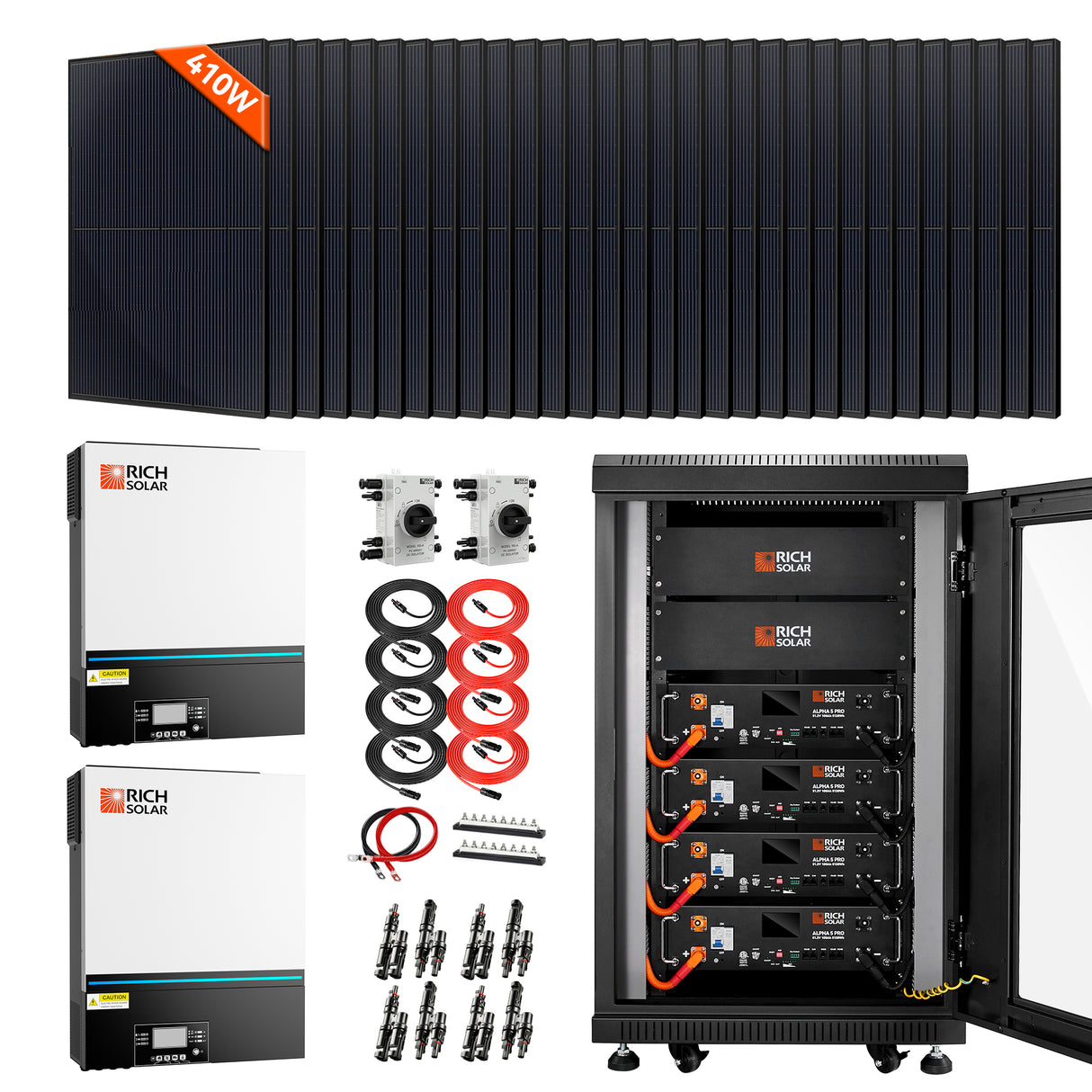 Rich Solar 48 Volt Complete Offgrid Solar Kit (12.3kW) - Image 2