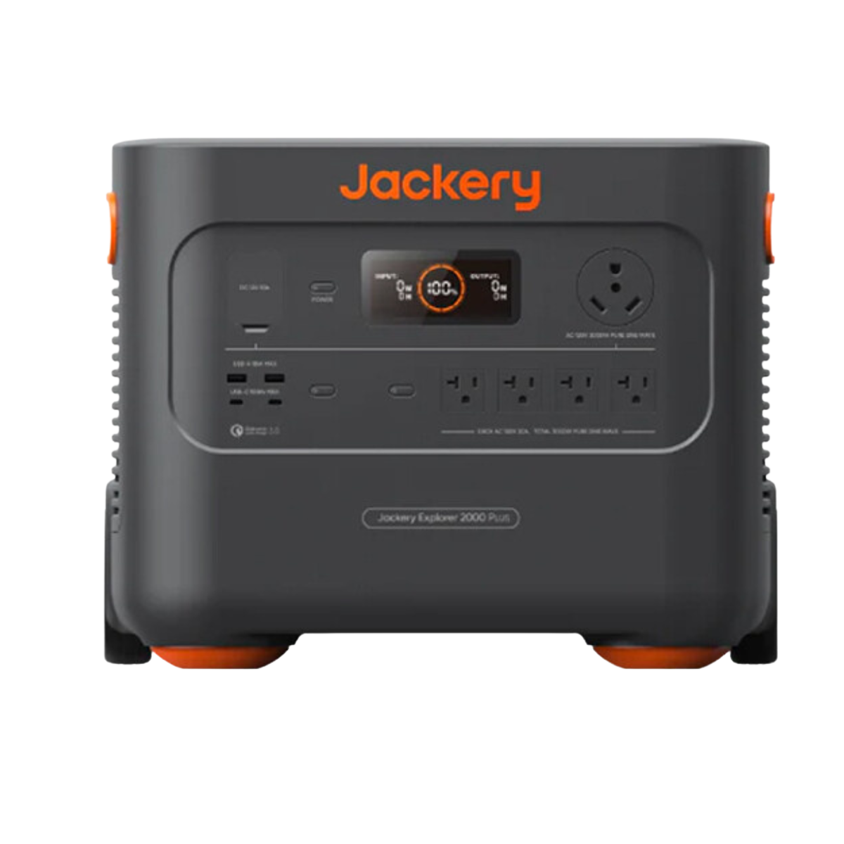 Jackery Explorer 2000 Plus Power Station with Battery Pack and Two SolarSaga 200W Solar Panels (4084 Wh + 400 W)
