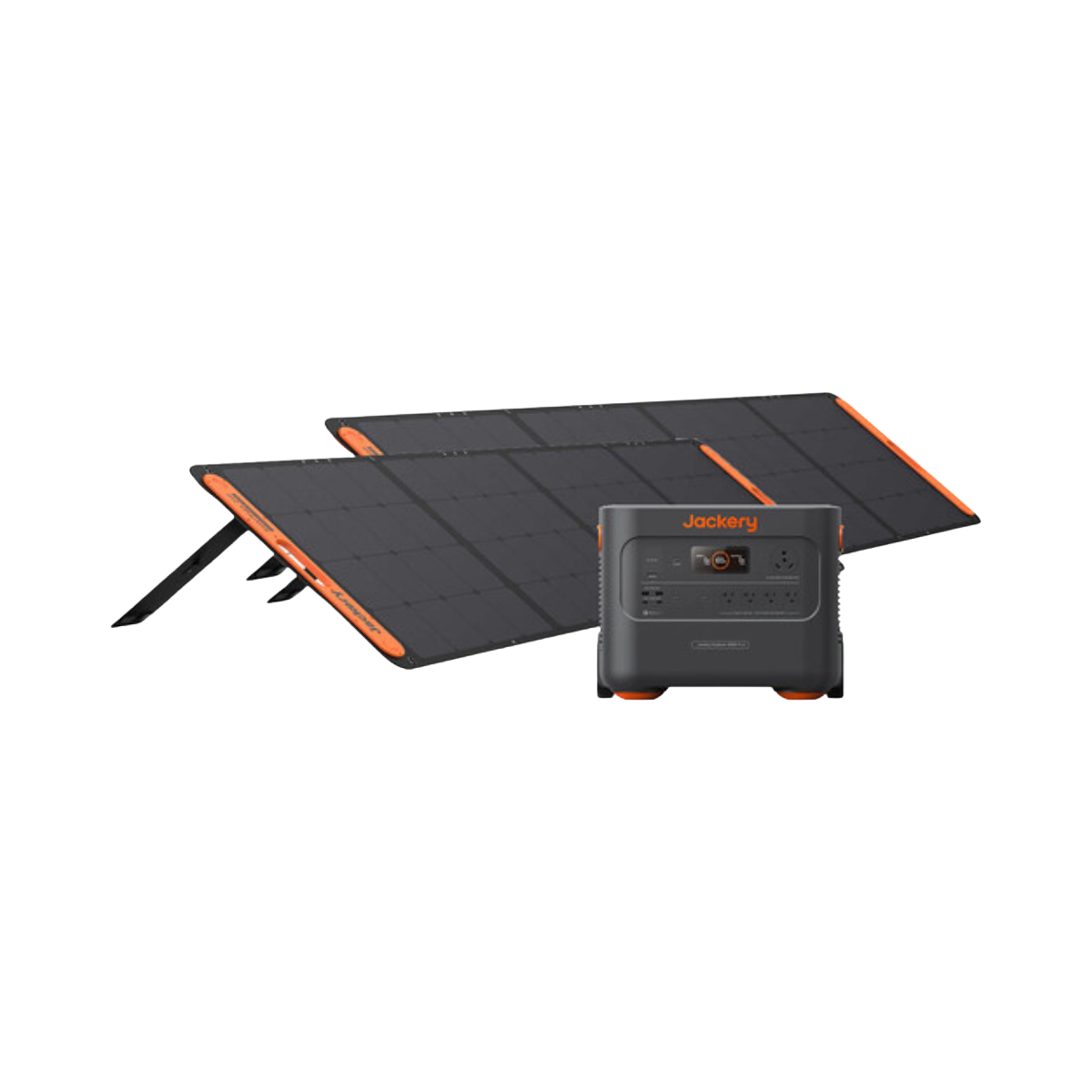 Jackery Explorer 2000 Plus Power Station with Two SolarSaga 200W Solar Panels (2042 Wh + 400 W)