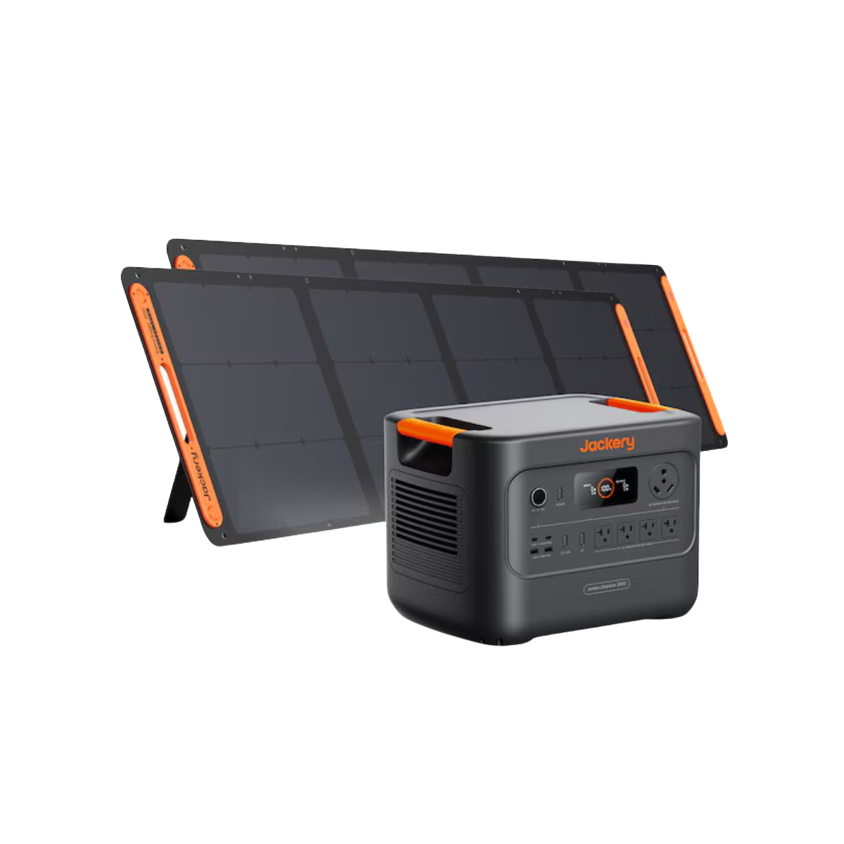 Jackery Explorer 3000 v2 Portable Power Station (3070Wh) + 2x 200W Solar Panels
