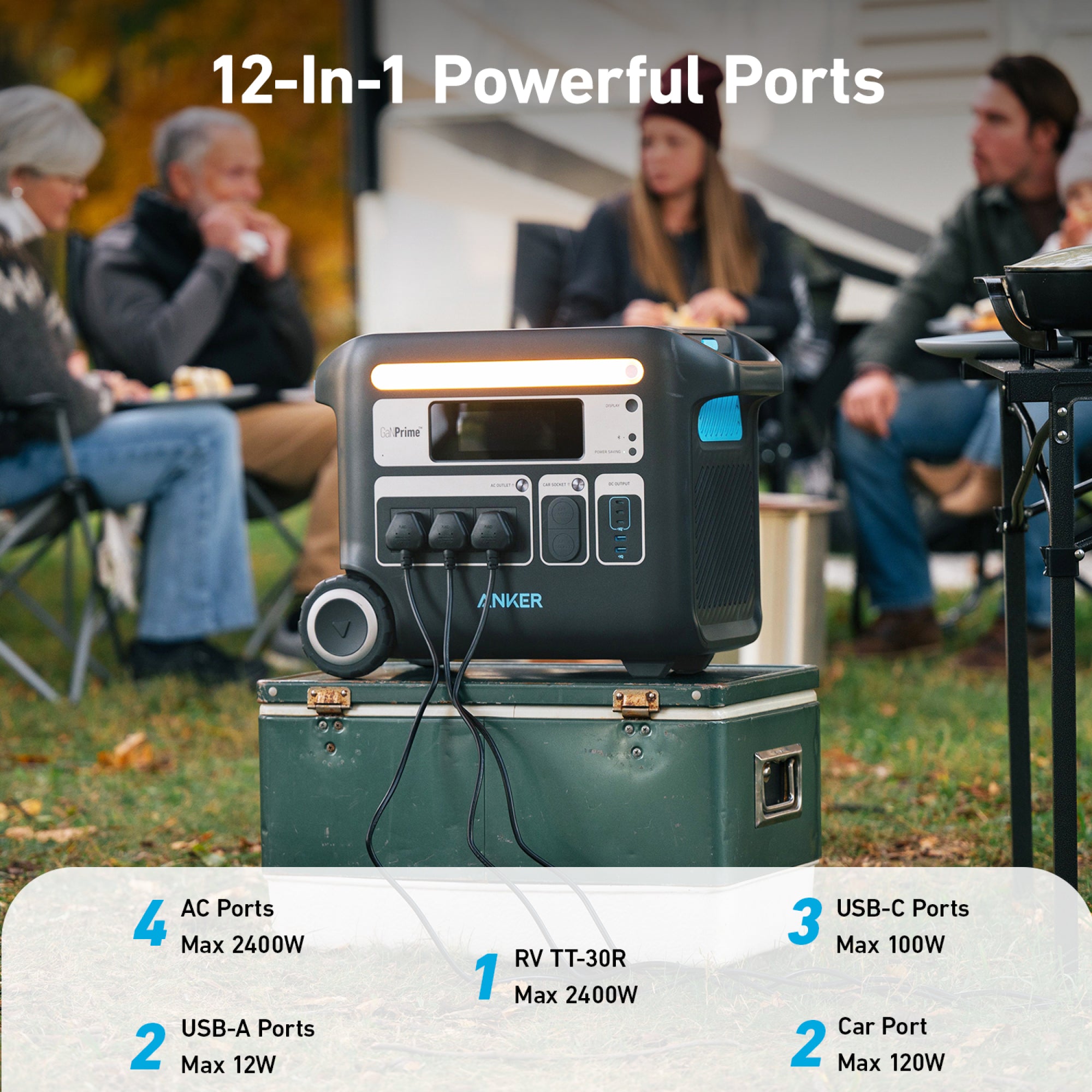 Anker SOLIX F2600 Power Station Generator (2560 Wh) + 400W Solar Panel