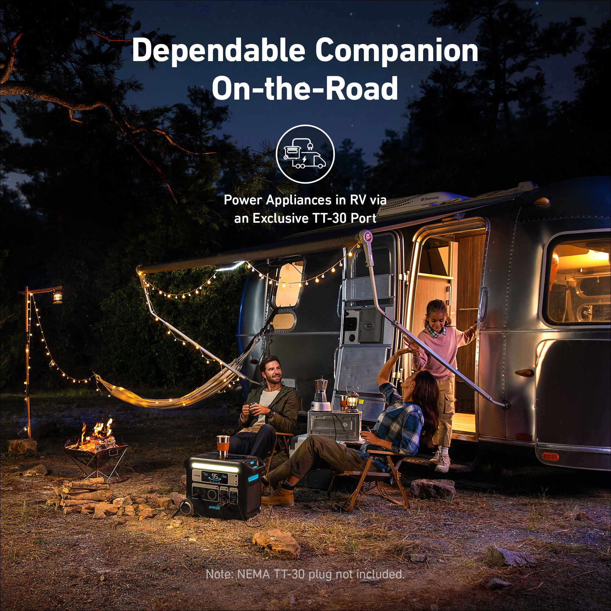 Anker SOLIX F2600 Power Station Generator (2560 Wh) + 400W Solar Panel