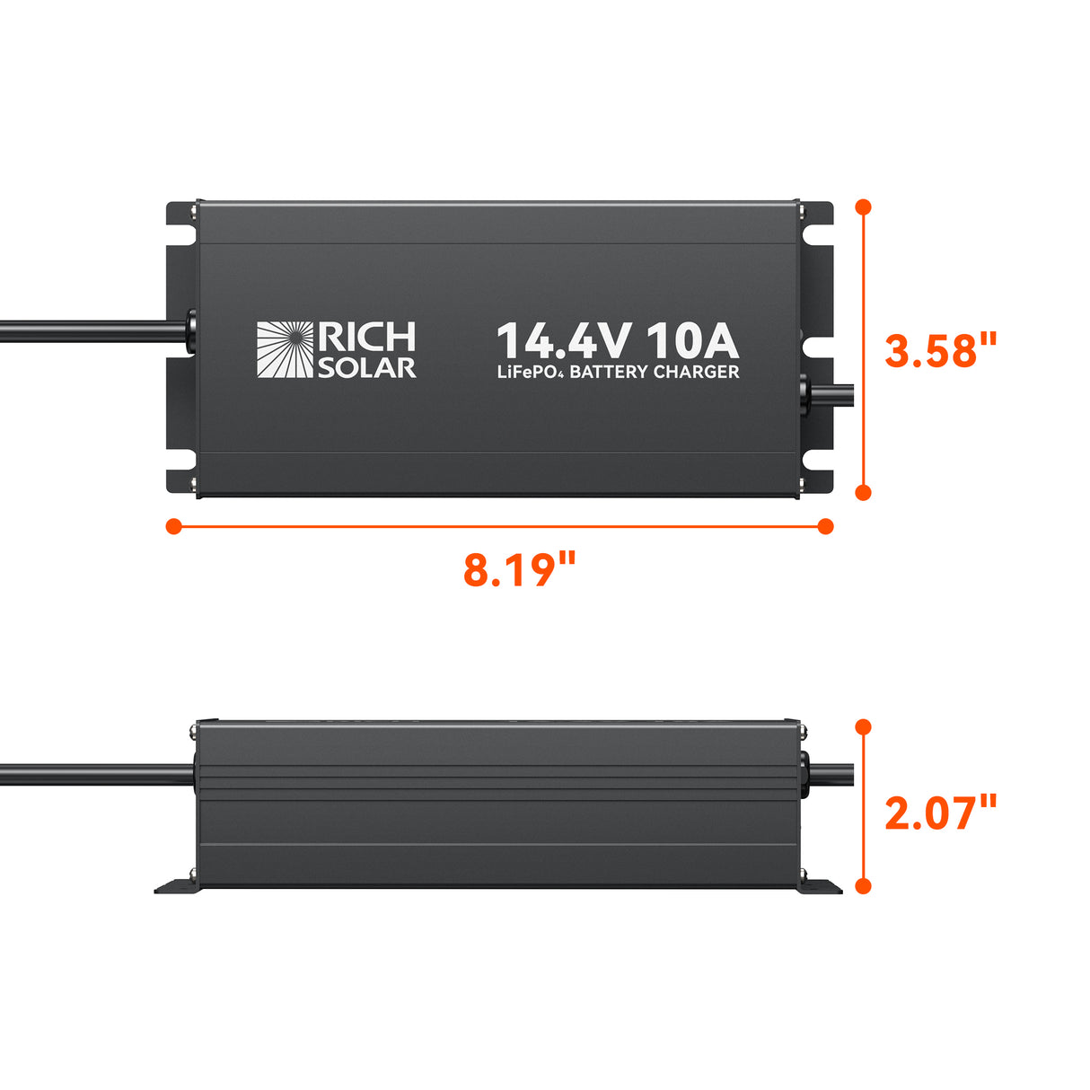 Rich Solar 12V 10A LiFePO4 Battery Charger - Image 3