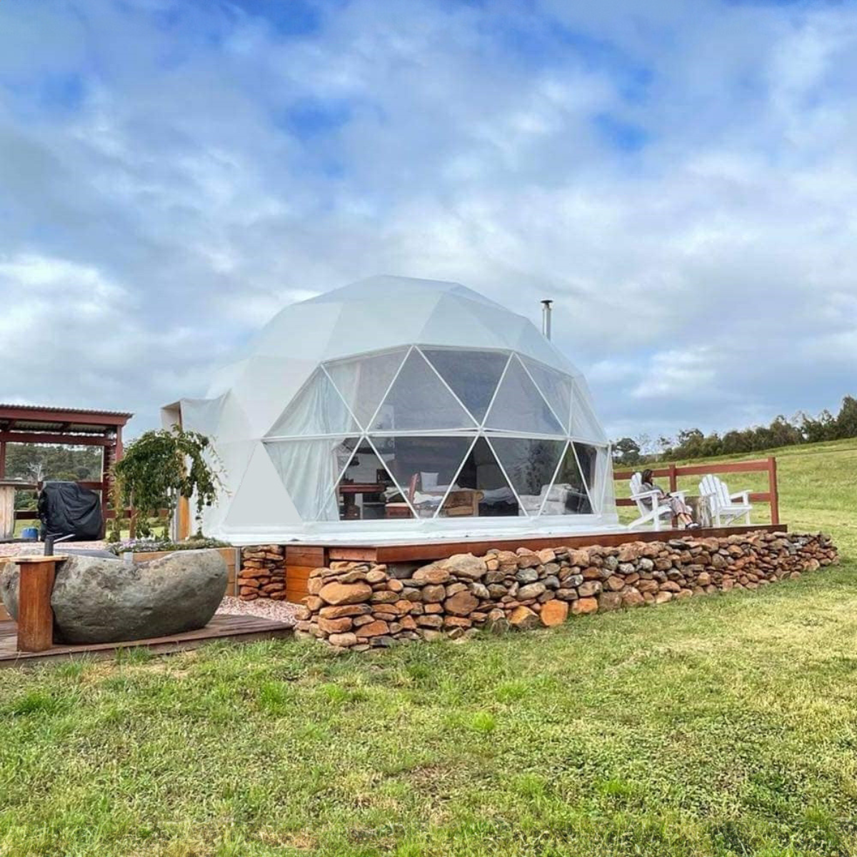 Luna 6m Stargazer Element – Preconfigured Geodesic Dome – 305 Sq Ft