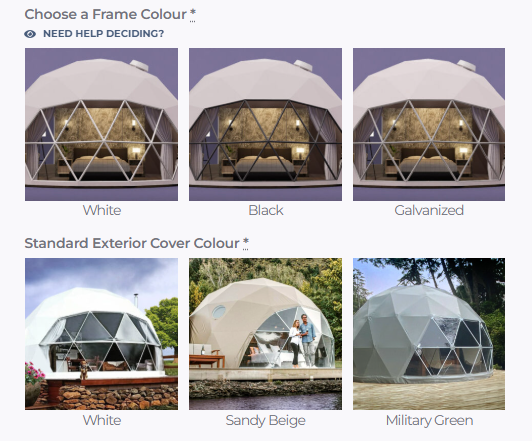Luna 8m Stargazer Element – Preconfigured Geodesic Dome – 540 Sq Ft