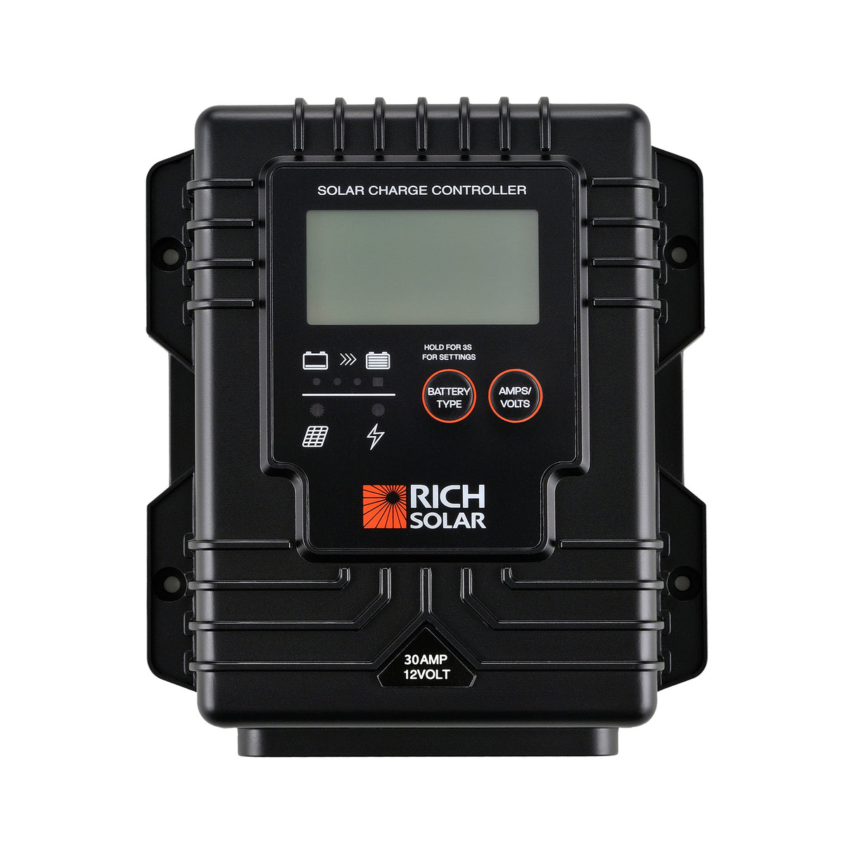 Rich Solar BRAVO Waterproof 30 | 30 Amp Waterproof PWM Solar Charge Controller | Waterproof 30A 12V PWM Controller - Image 2
