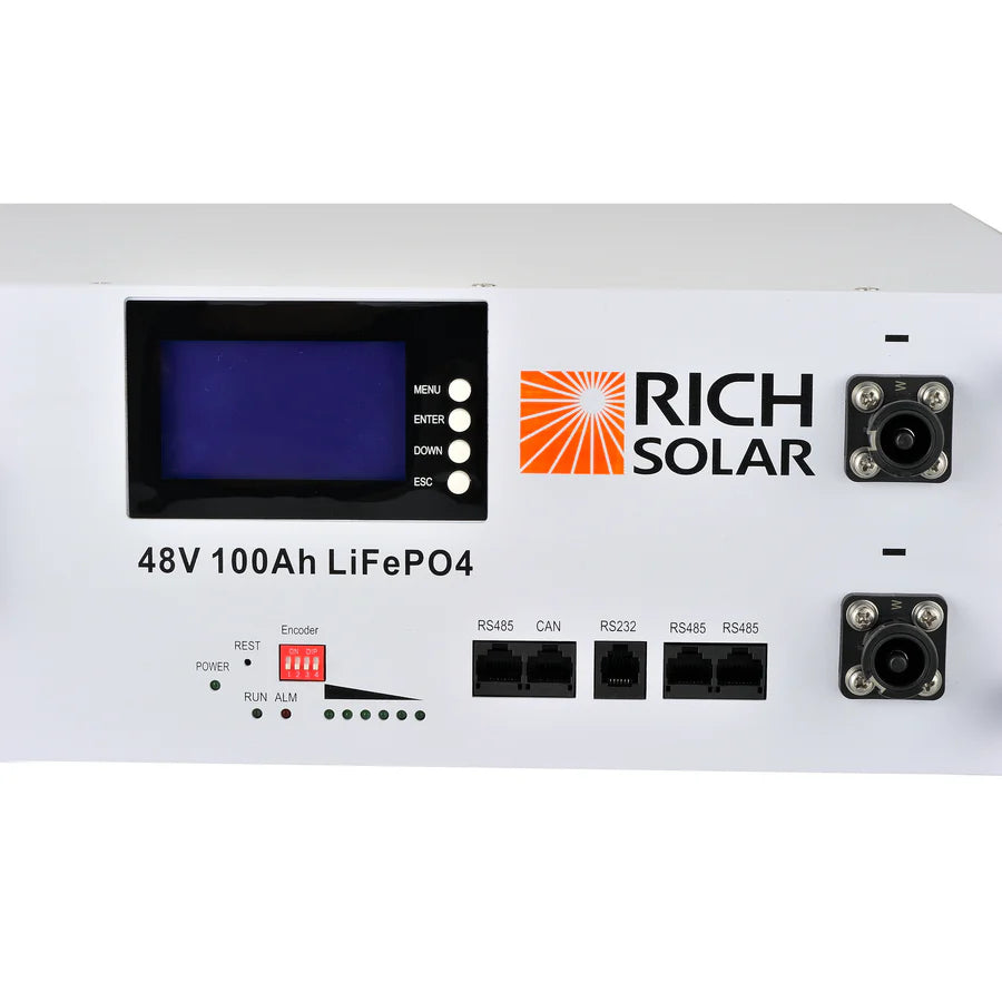 Rich Solar Alpha 5 LiFePO4 48 Volt Lithium Battery (4,800Wh)