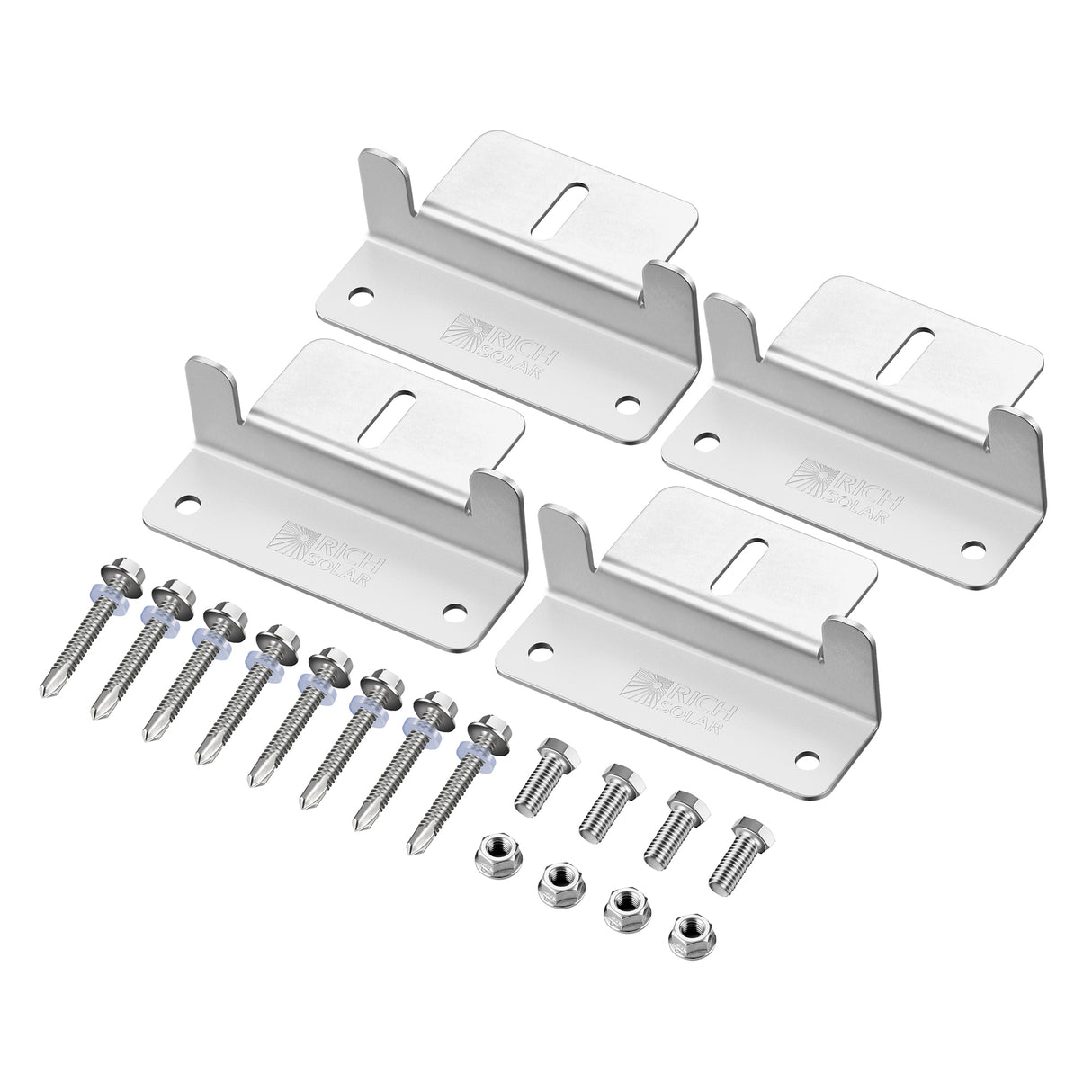 Rich Solar Z-Brackets | Mounting Hardware Z-Brackets with Screws | Designed for RICH SOLAR MEGA Series Solar Panels - Image 2