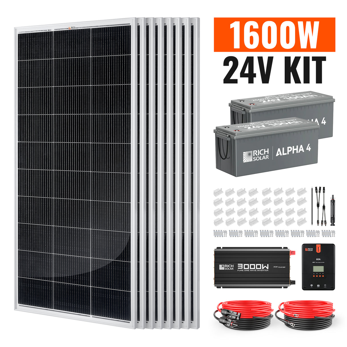 Rich Solar 24 Volt Complete Offgrid Solar Kit (1.6kW) - Image 3