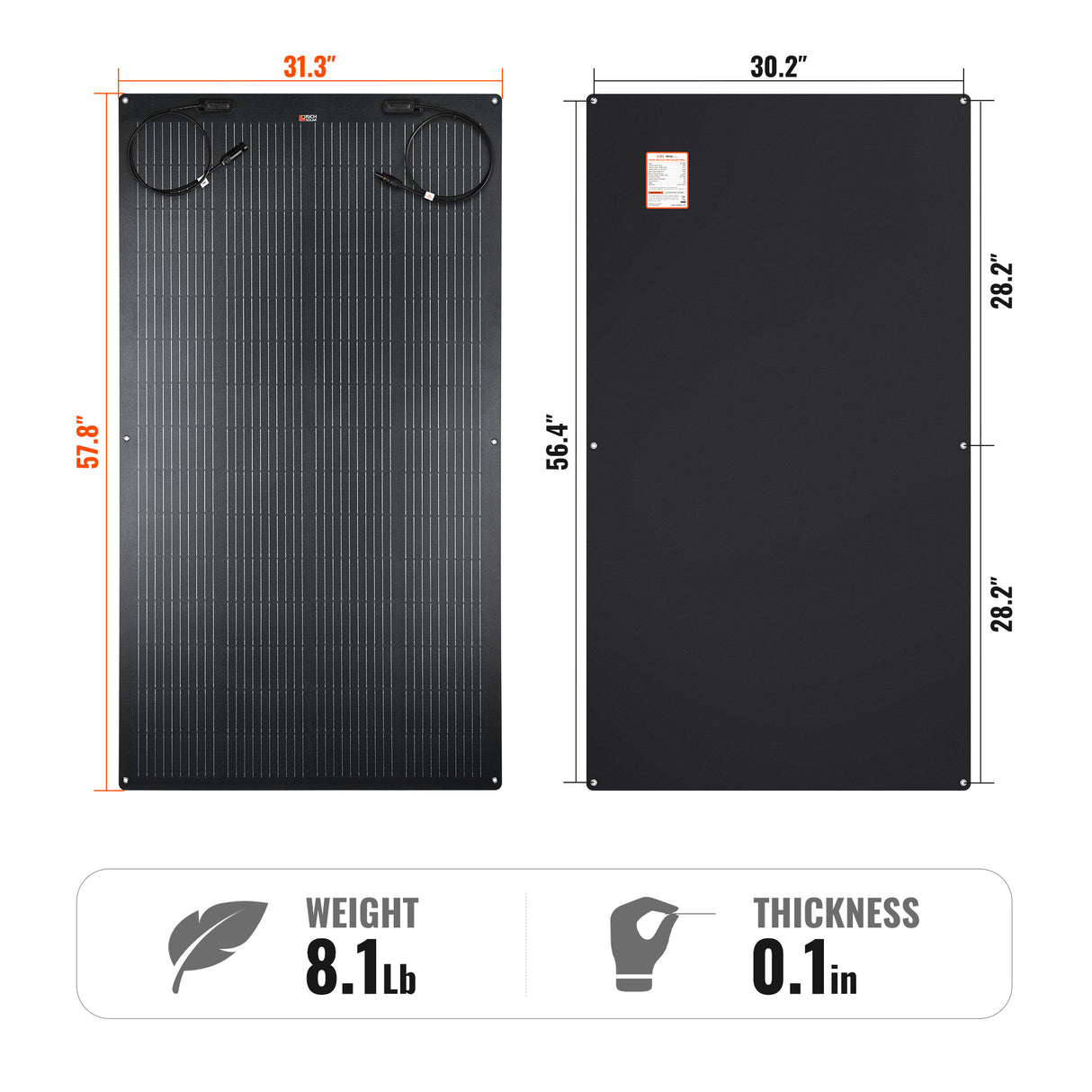 Rich Solar MEGA 200 - 200W 24V Flexible Solar Panel - Image 4