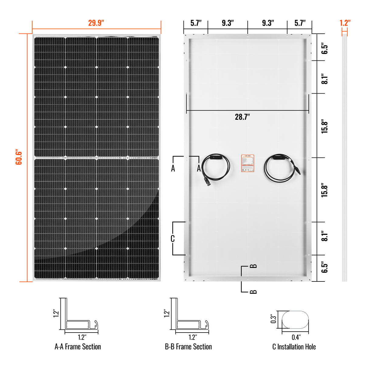Rich Solar MEGA 250 - 250W 24V Solar Panel - Image 4