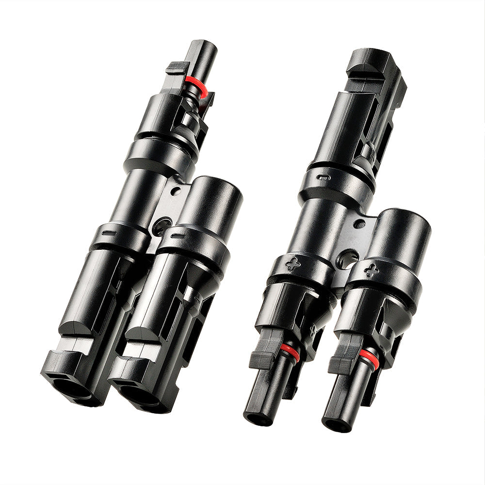 Rich Solar Y Branch 2-to-1 Solar Panel Parallel Connectors | Weatherproof PV Parallel Solar Connectors - Image 2