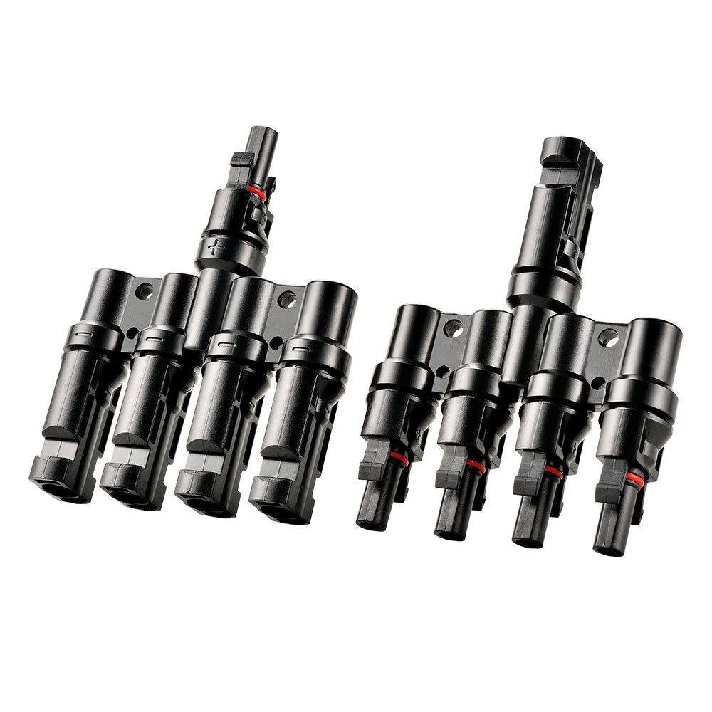 Rich Solar Y Branch Parallel Connectors 4-to-1 | 4-to-1 Weatherproof Parallel Connectors for Solar Panels - Image 2