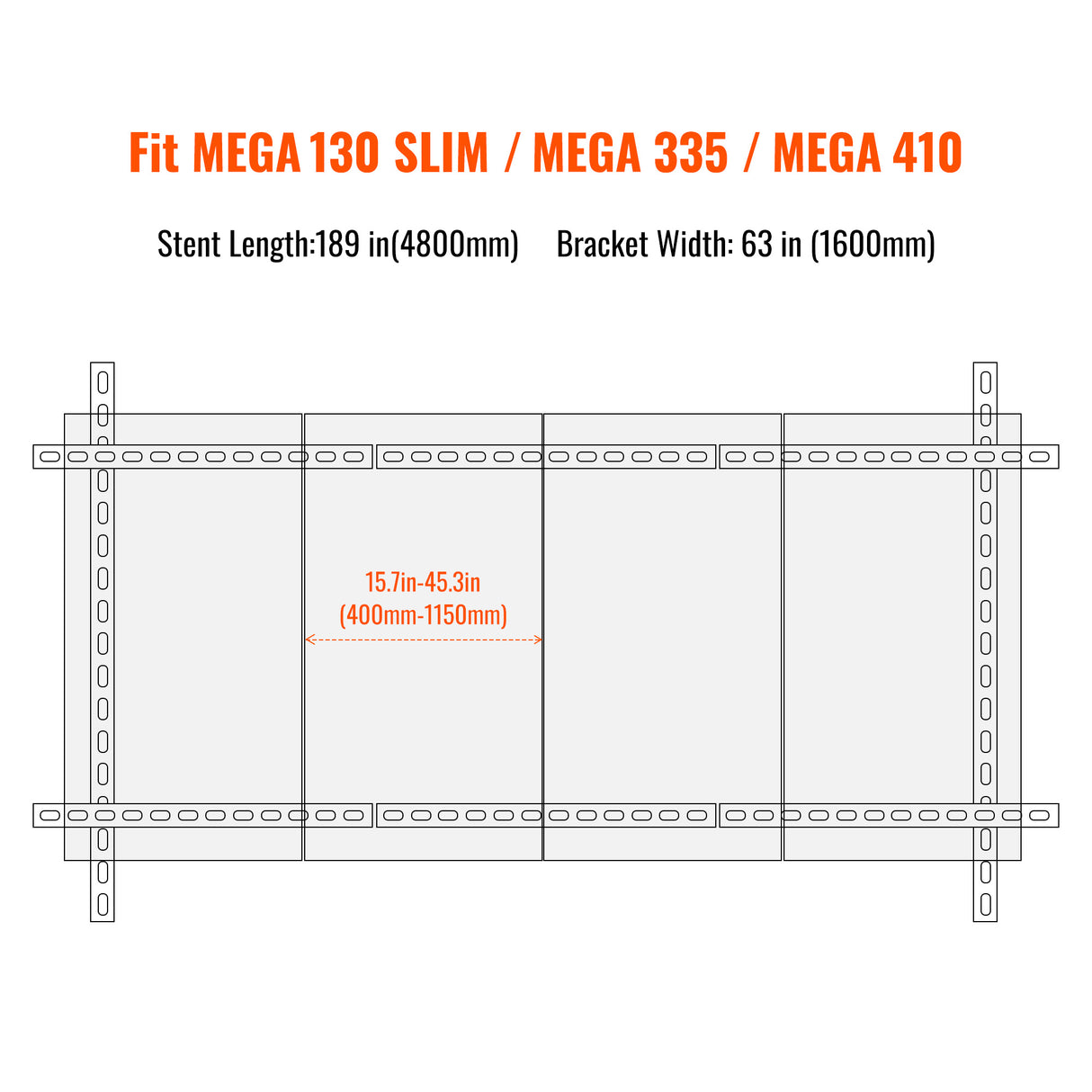 Rich Solar Solar Ground Mount | Fit MEGA 130 SLIM / MEGA 335 / MEGA 410 | Adjustable, Easy-to-Install Brackets for 1-4 Panels - Image 5