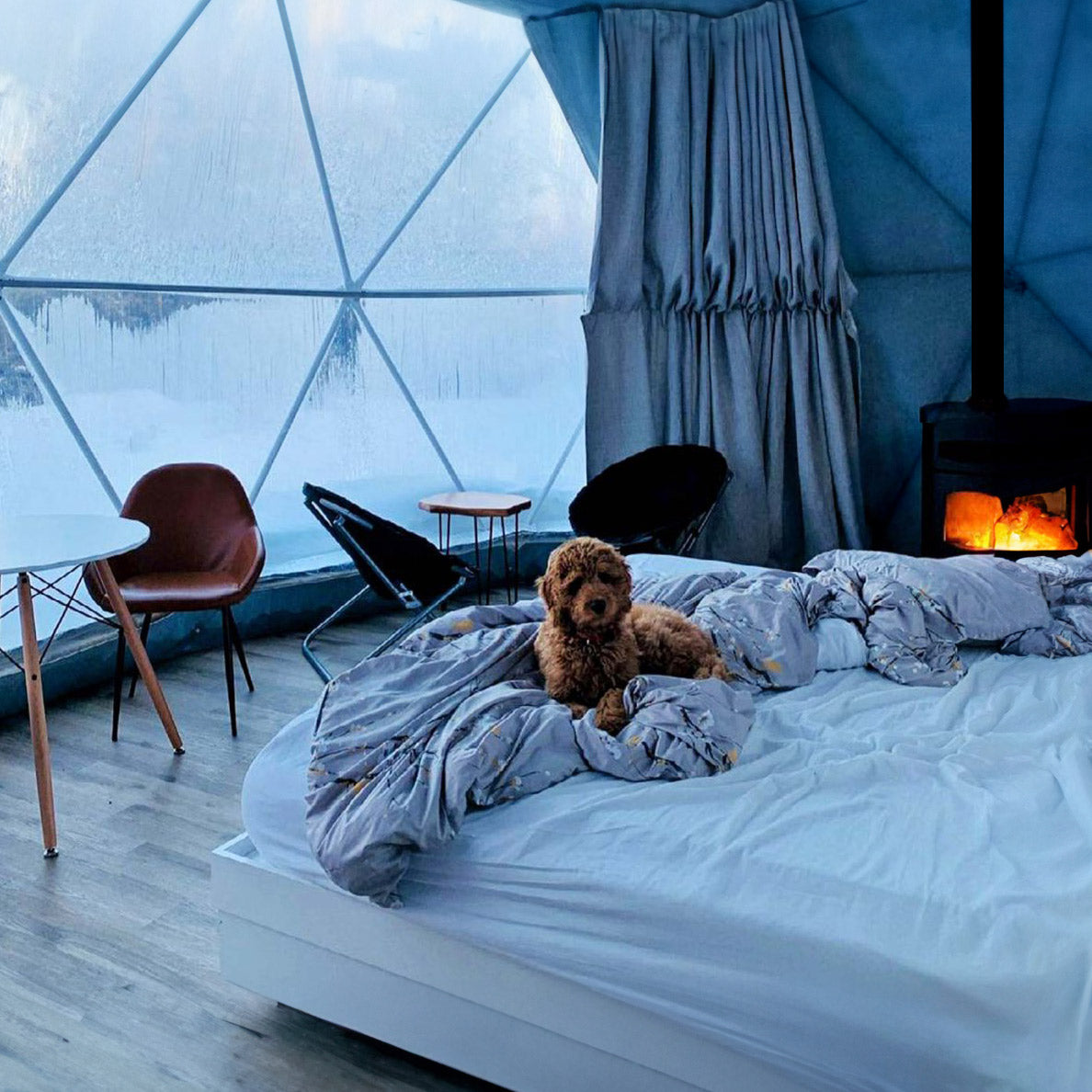 Luna 7m Stargazer Element – Preconfigured Geodesic Dome – 415 Sq Ft