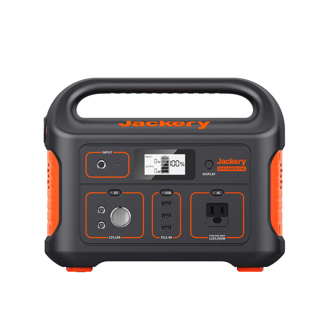 Jackery E500 Plus Solar Power Generator (518Wh)