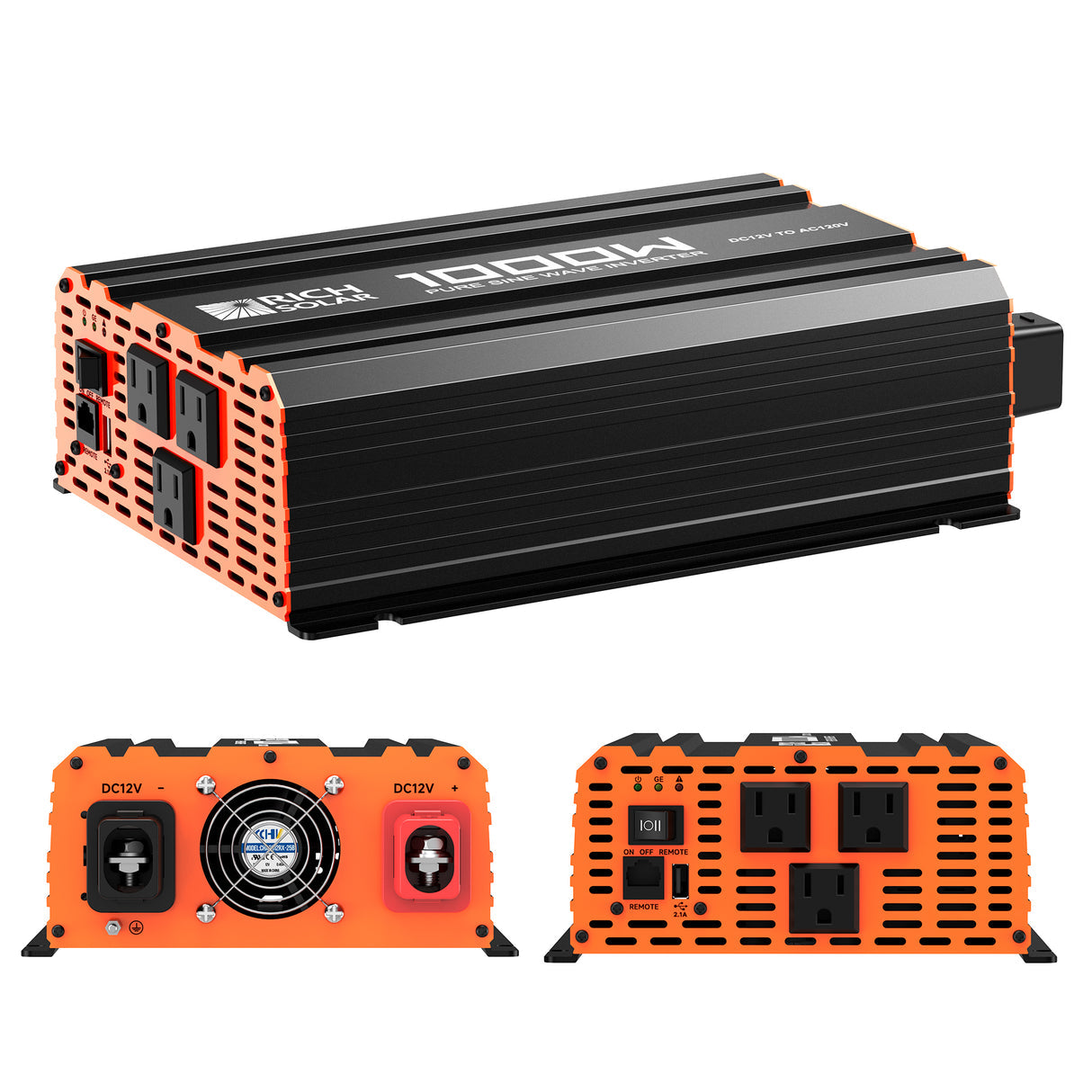 Rich Solar Nova Pure 1K 12 Volt Industrial Pure Sine Wave Inverter (1kW) - Image 5