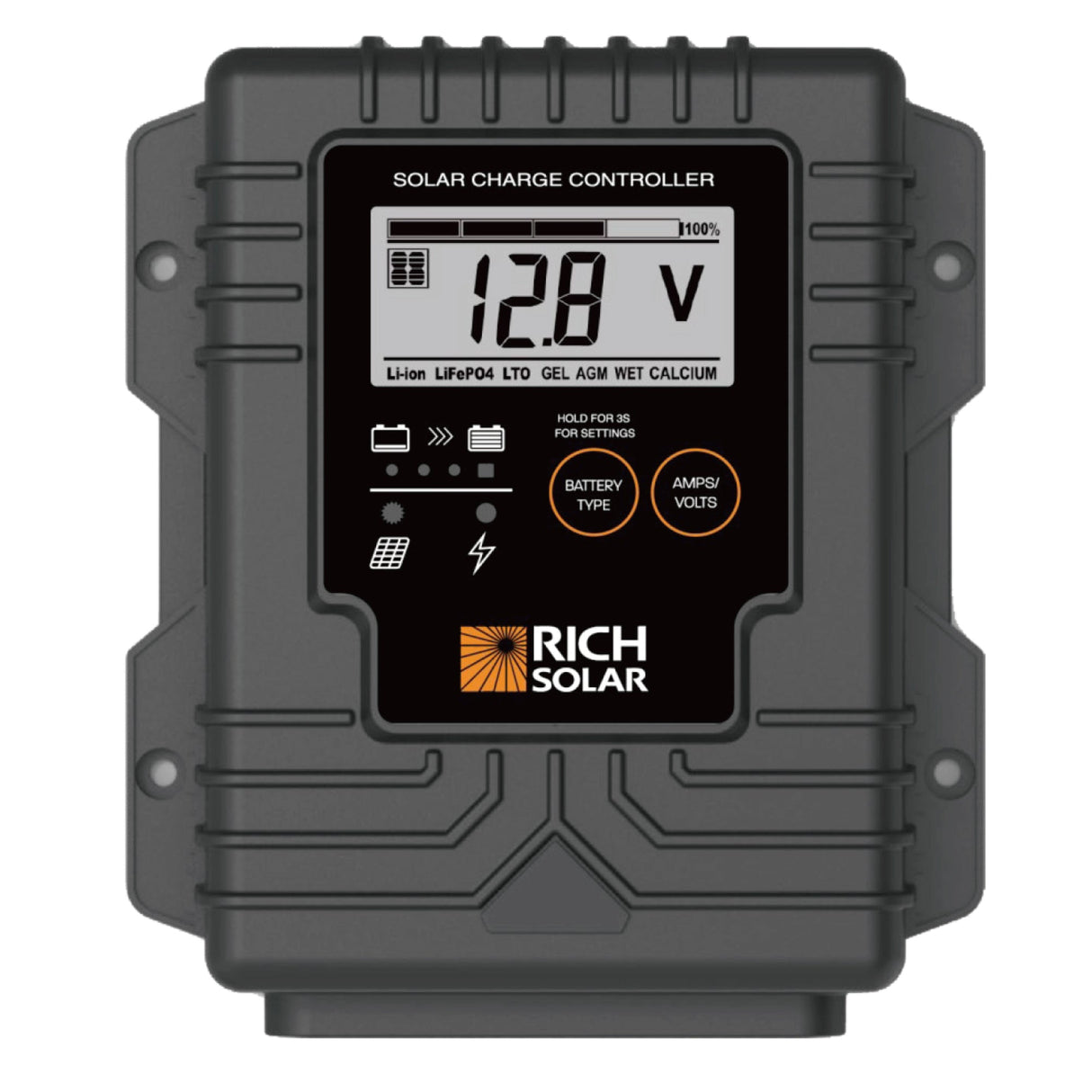 Rich Solar BRAVO Waterproof 20 | 20 Amp Waterproof PWM Solar Charge Controller | Waterproof 20A 12V PWM Controller - Image 2