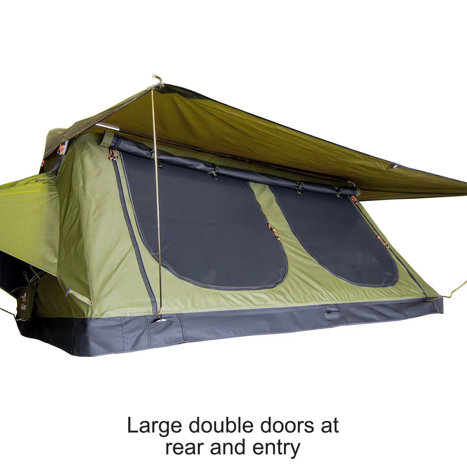 23Zero Walkabout 87 2.0 Softshell Rooftop Tent – 6 Person All Season w/ Heater/Cooler Port
