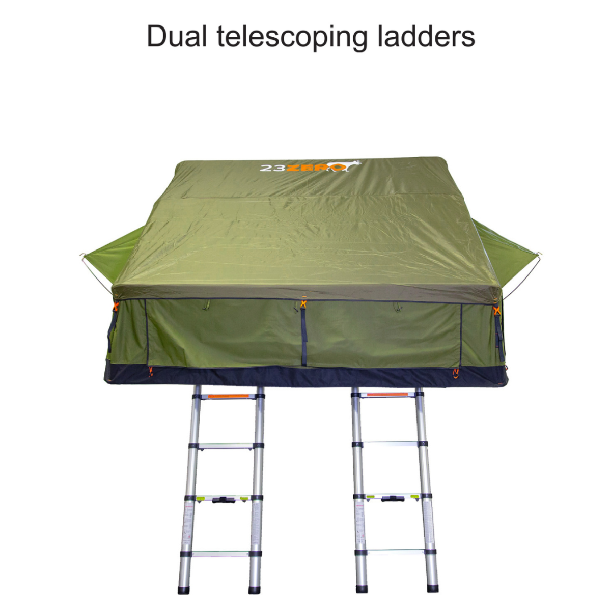 23Zero Walkabout 87 2.0 Softshell Rooftop Tent – 6 Person All Season w/ Heater/Cooler Port
