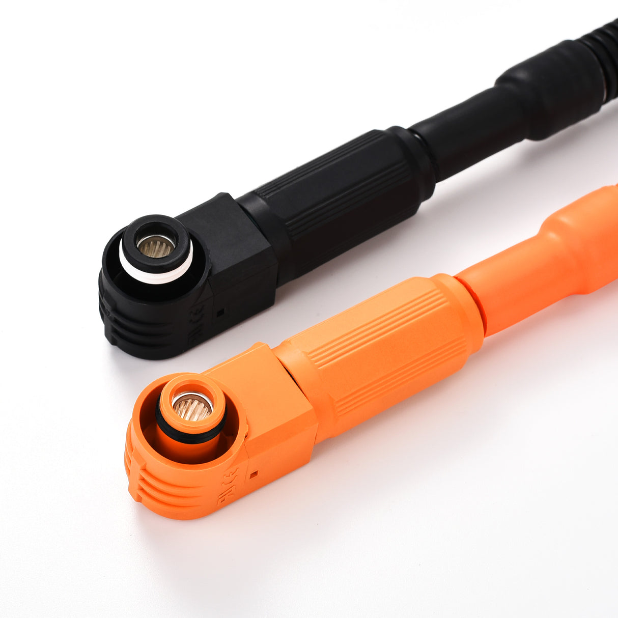 Rich Solar 4 AWG 3/8” Battery Cables | Pair of Orange & Black Pure Copper Battery Cables for Server Rack Busbar - Image 3