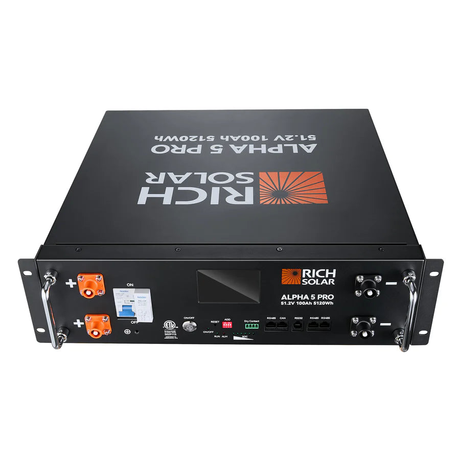 Rich Solar Alpha 5 PRO Heating LiFePO4 48 Volt Lithium Battery (5,120Wh)